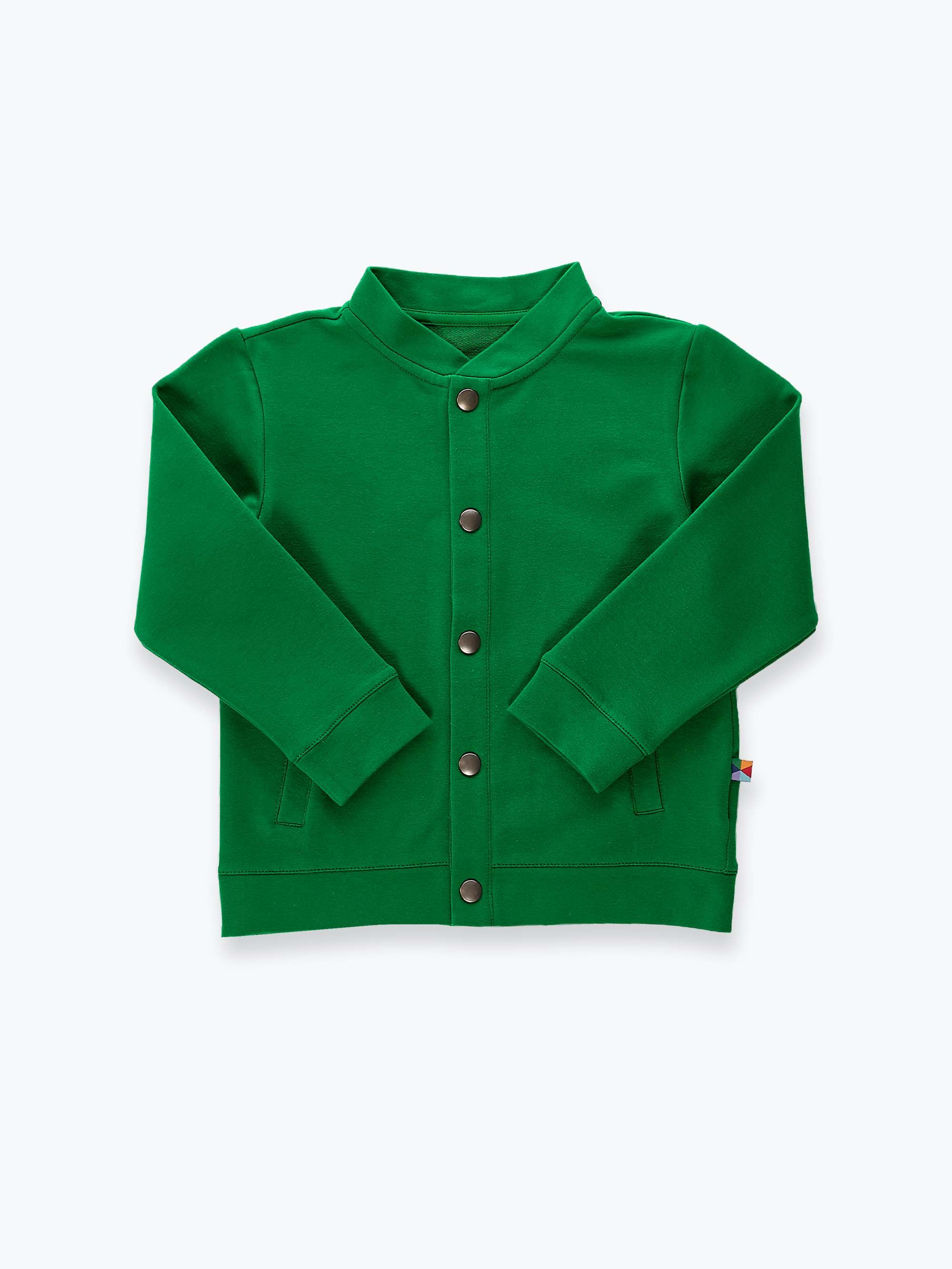 Zielona bluza bomber z kieszeniami