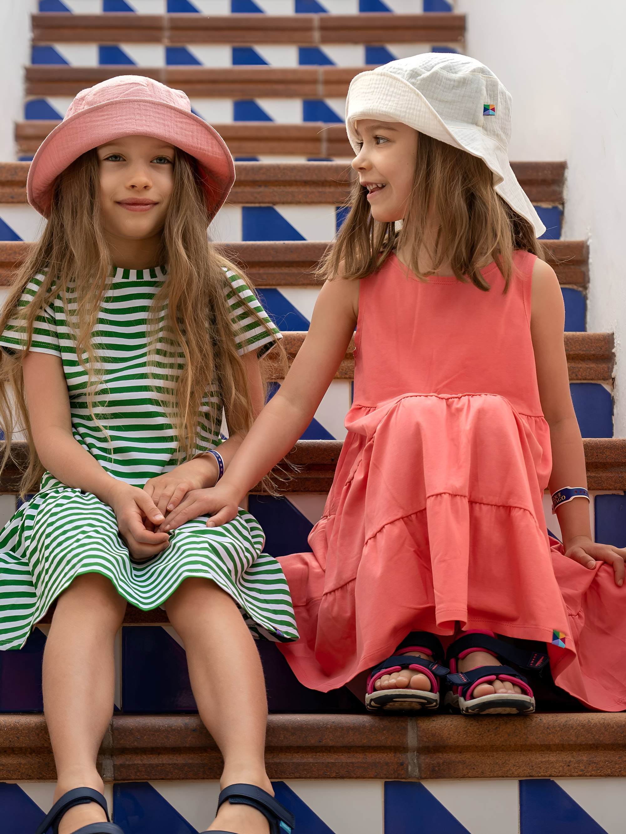 Coral sleeveless dress