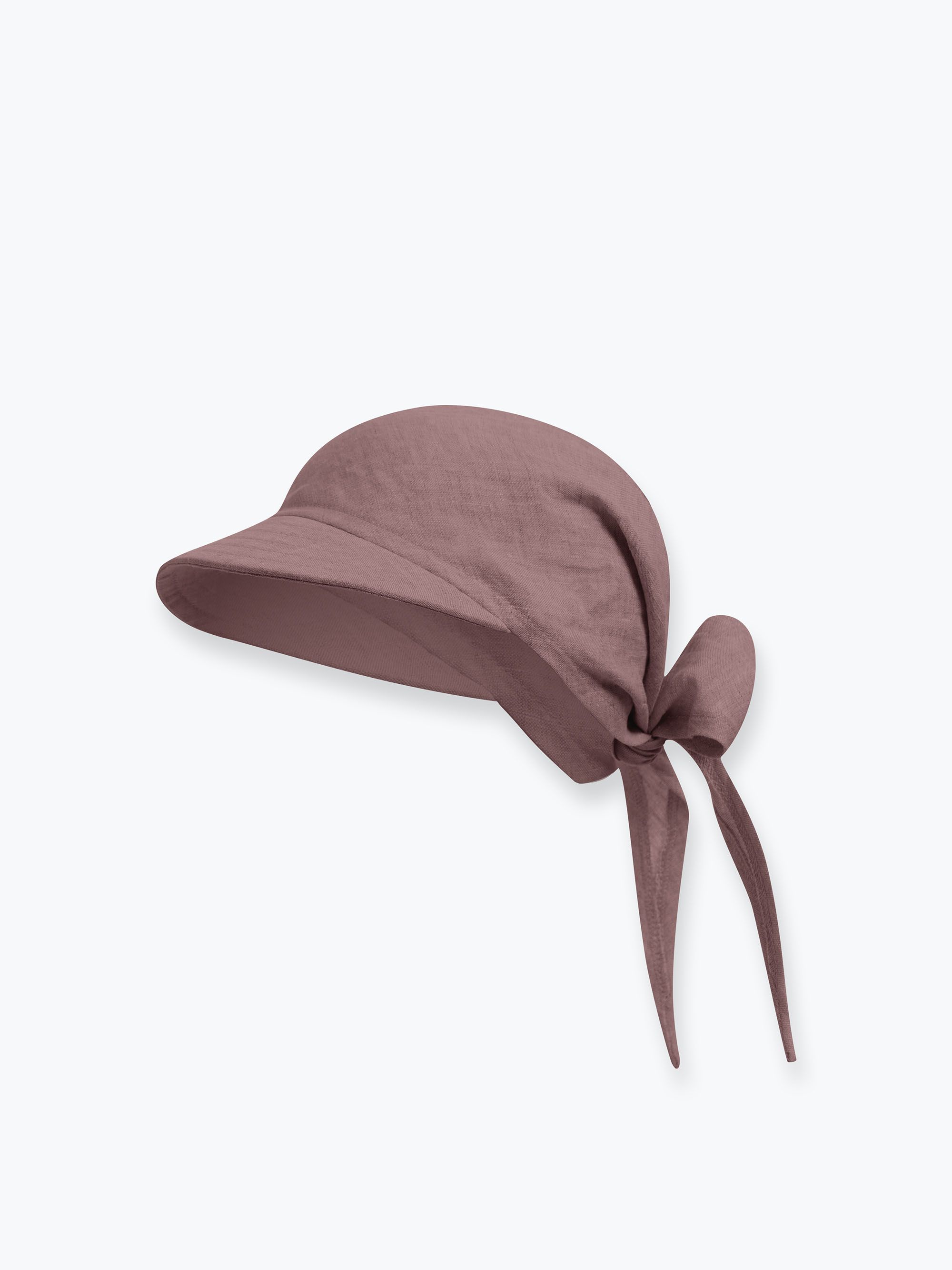 Wrzosowa bandana lniana