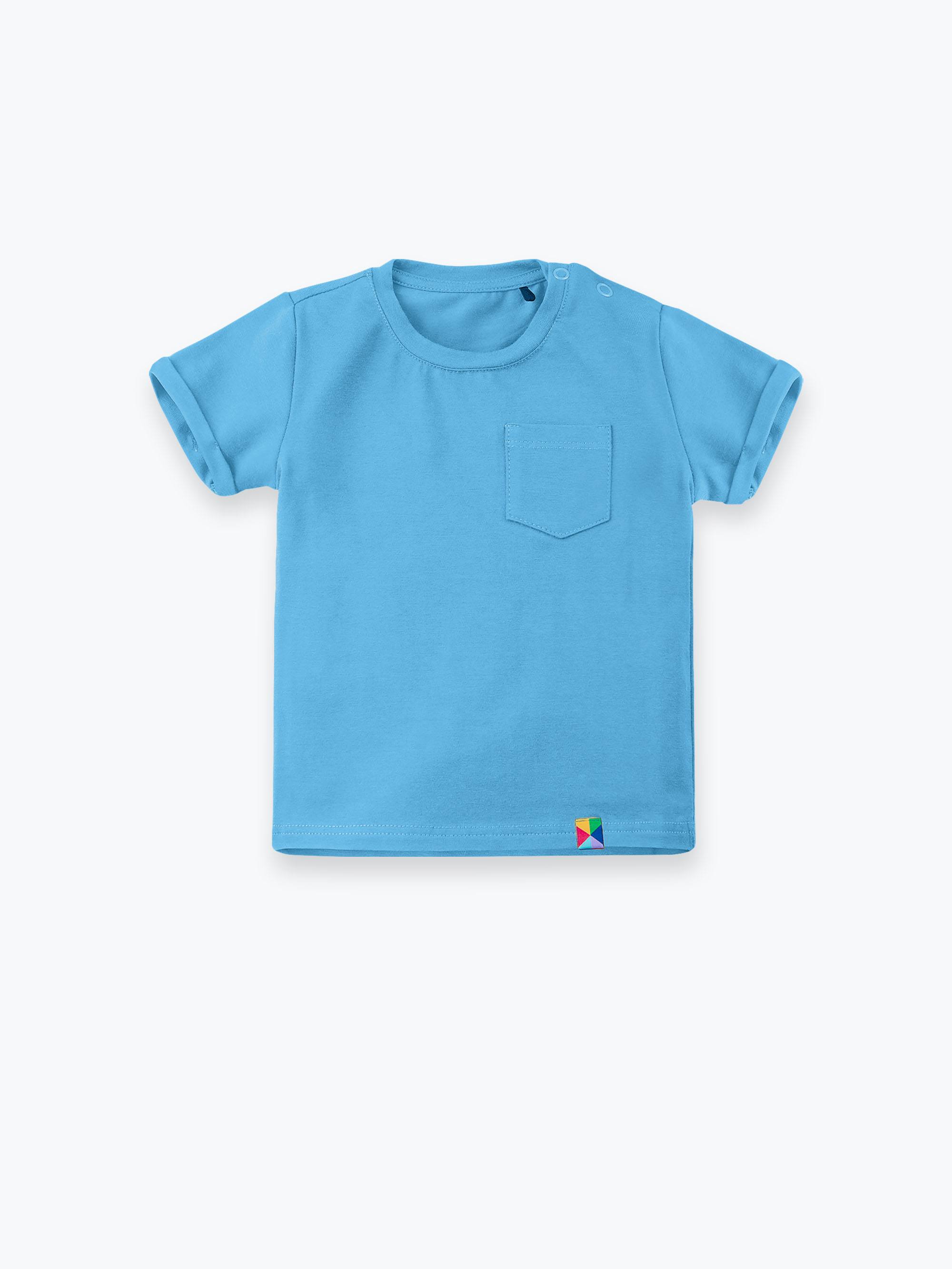 Pastelowoniebieski T-shirt