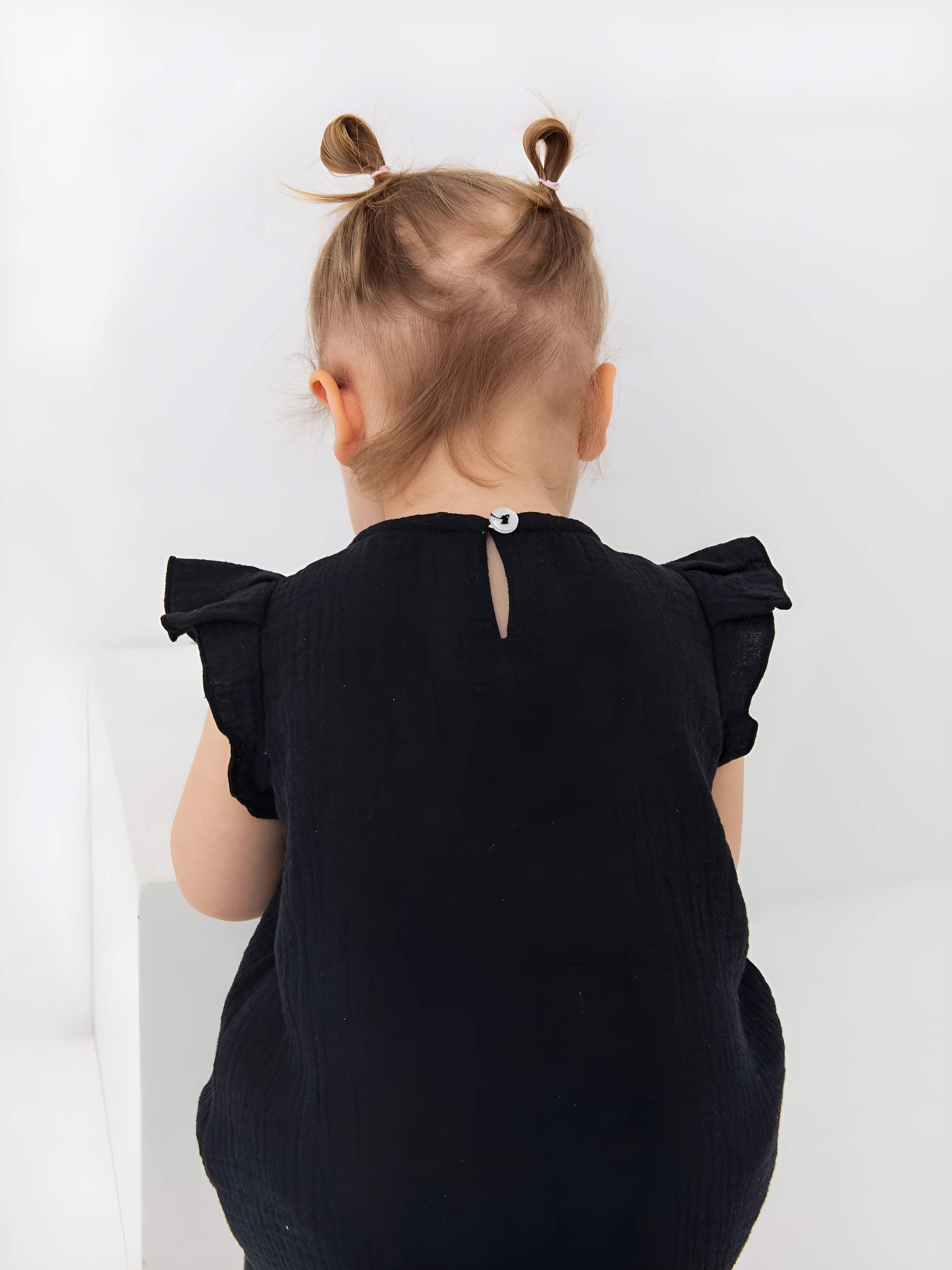 Black muslin dress Baby