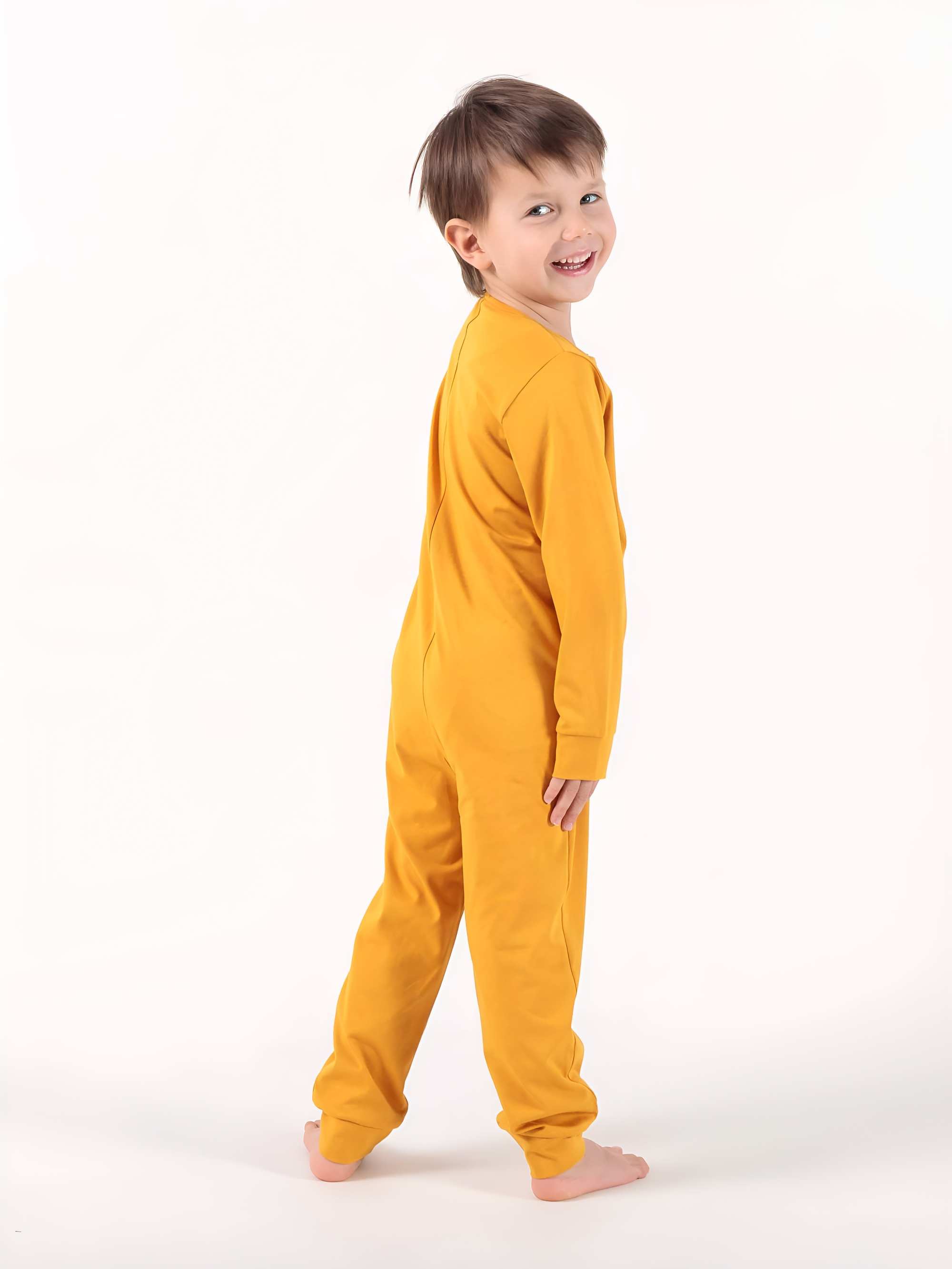 Mustard romper sleeping suit