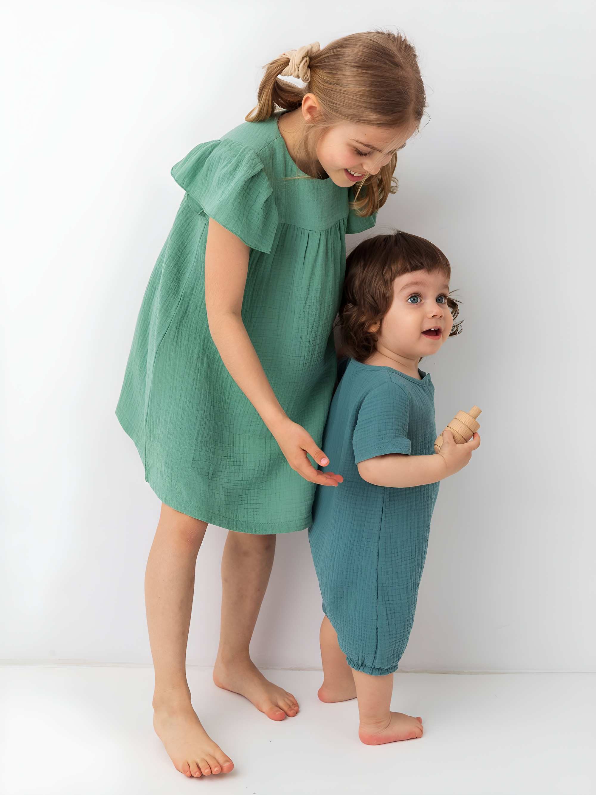 Nautical muslin romper Baby