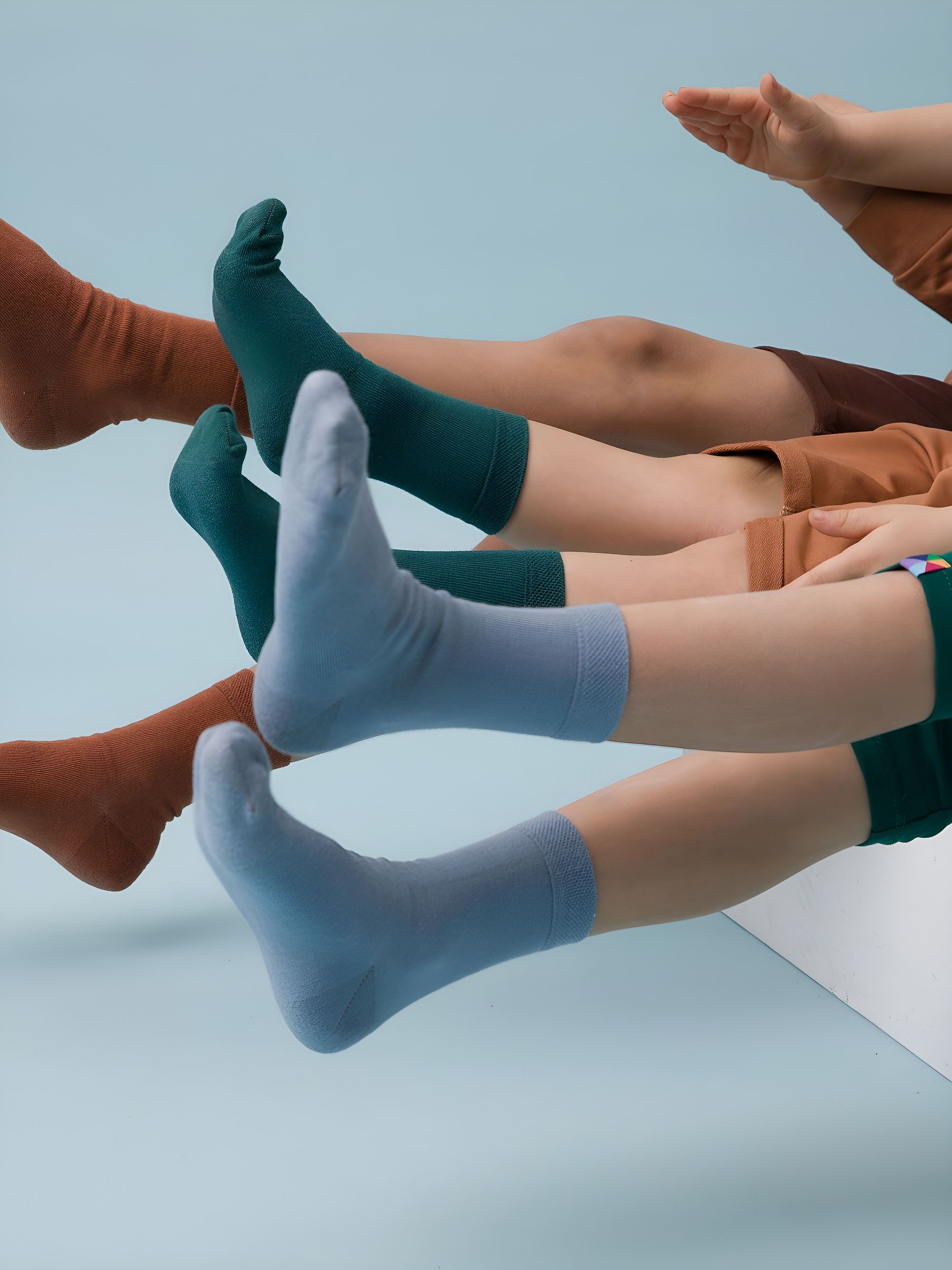 Sky blue 3-pack socks set kids