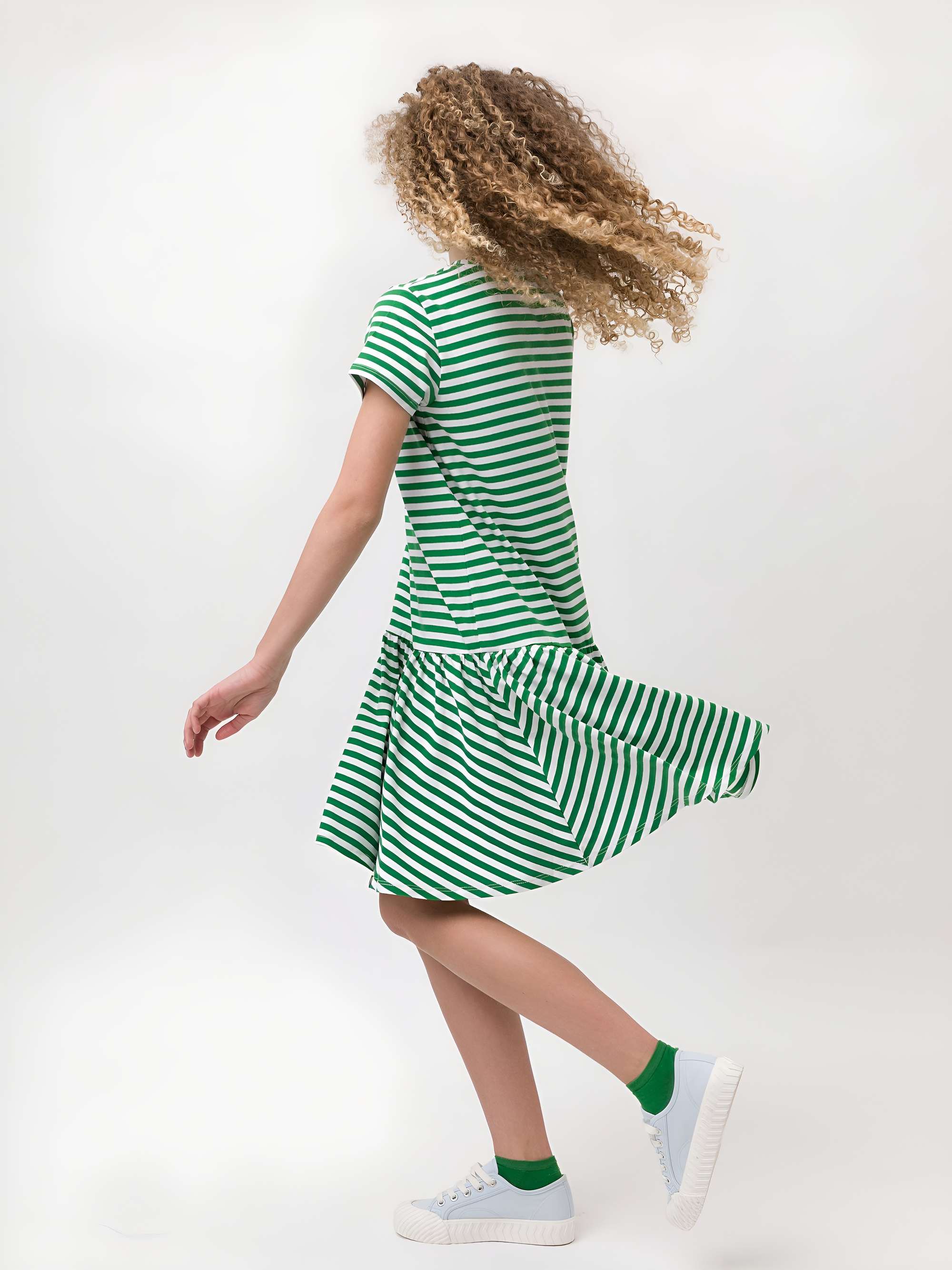 Green ankle socks Junior