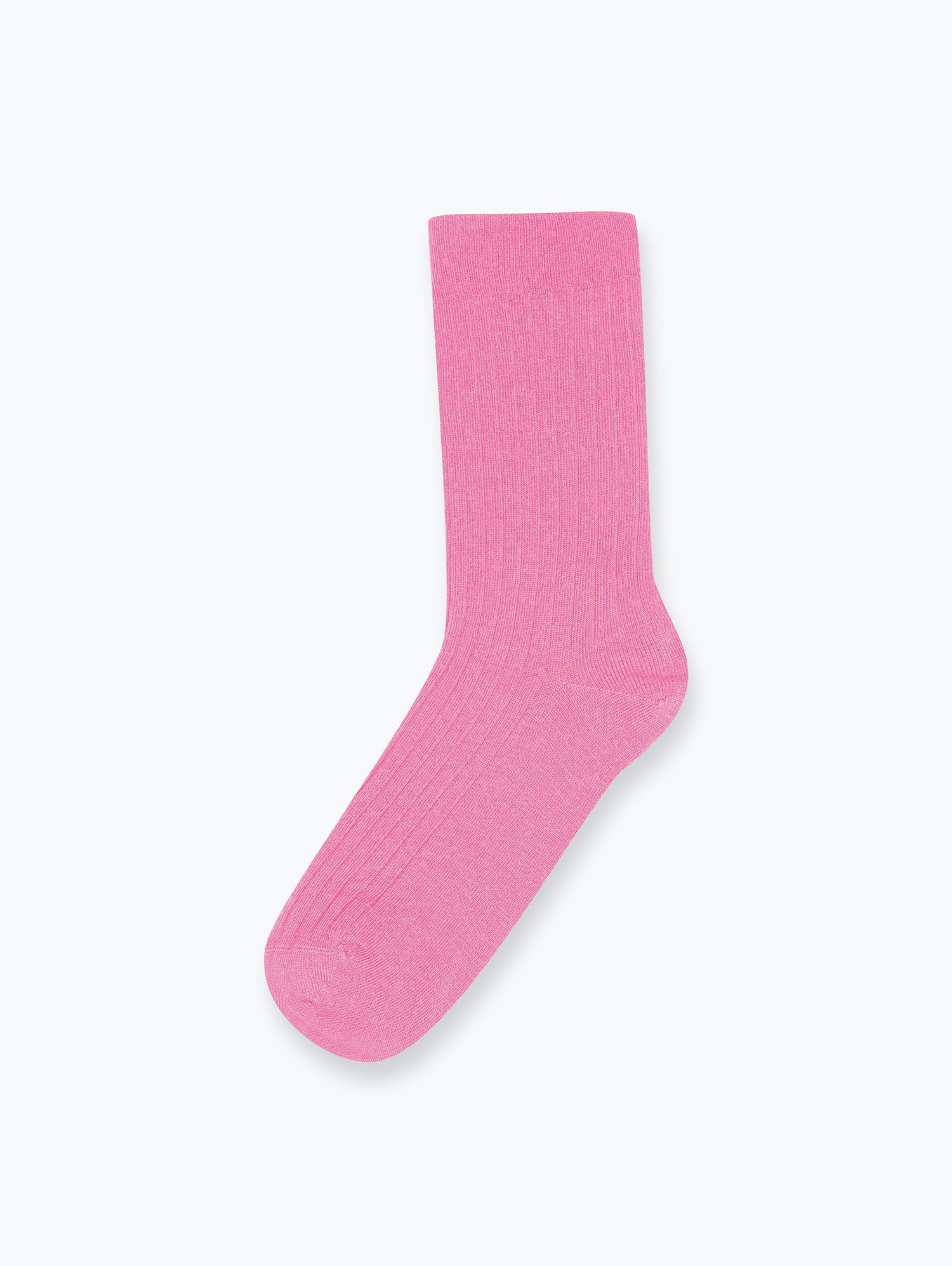 Pudroworóżowe skarpetki z wełny merino unisex
