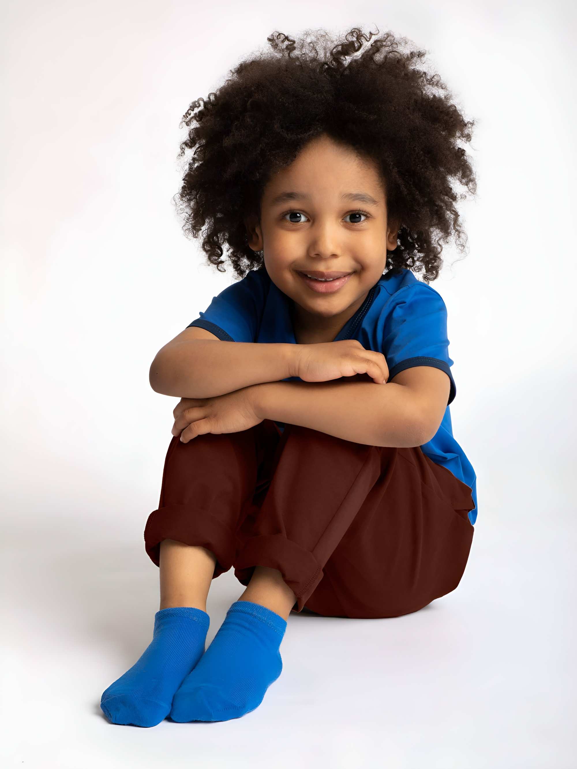 Blue ankle socks