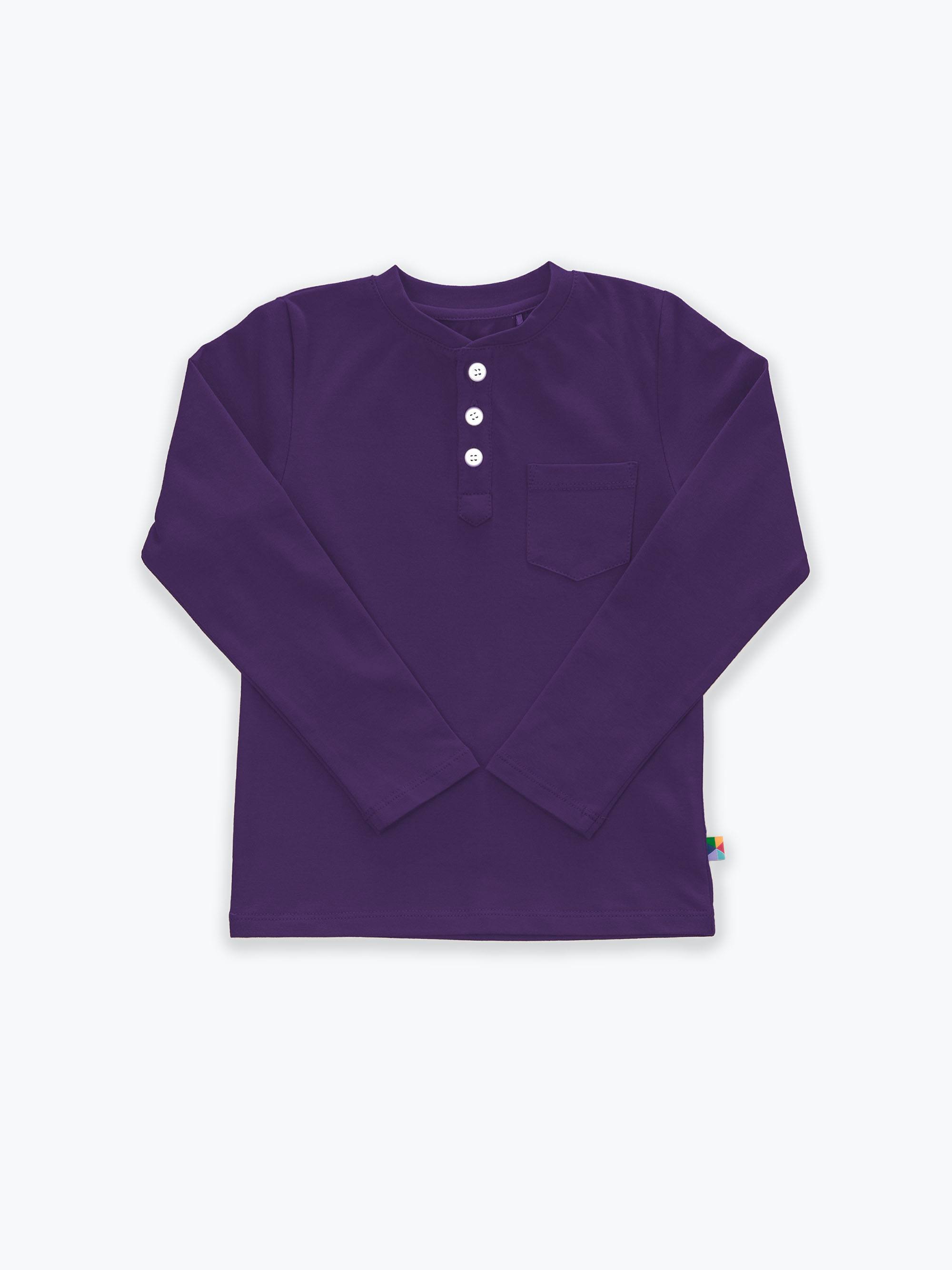 Fioletowa koszulka henley