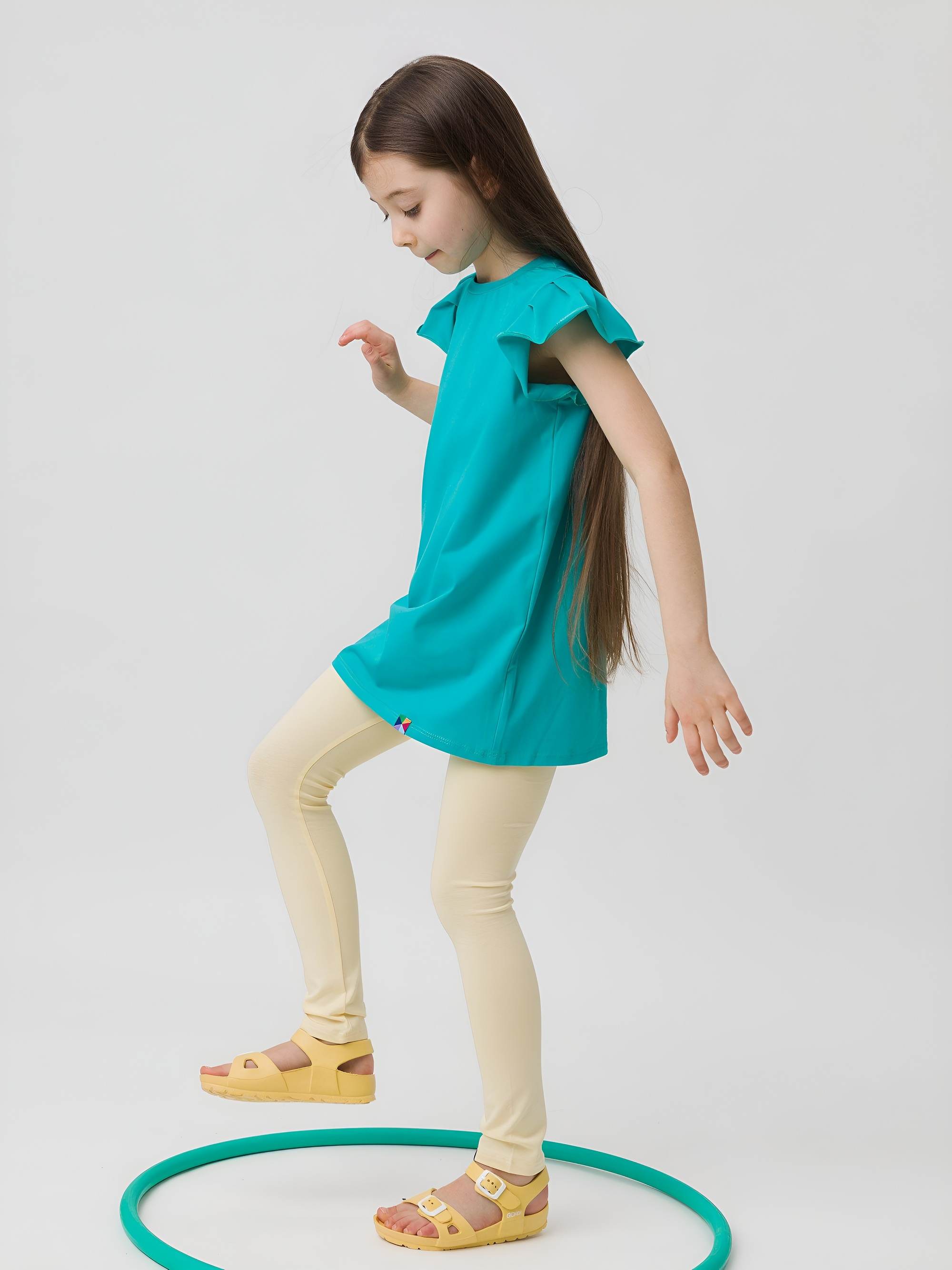 Jasnożółte legginsy