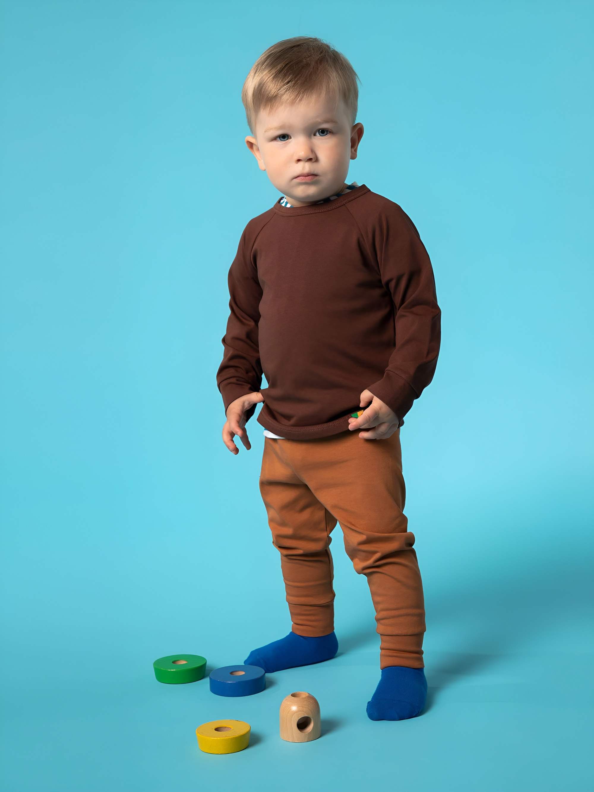 Caramel jersey pants