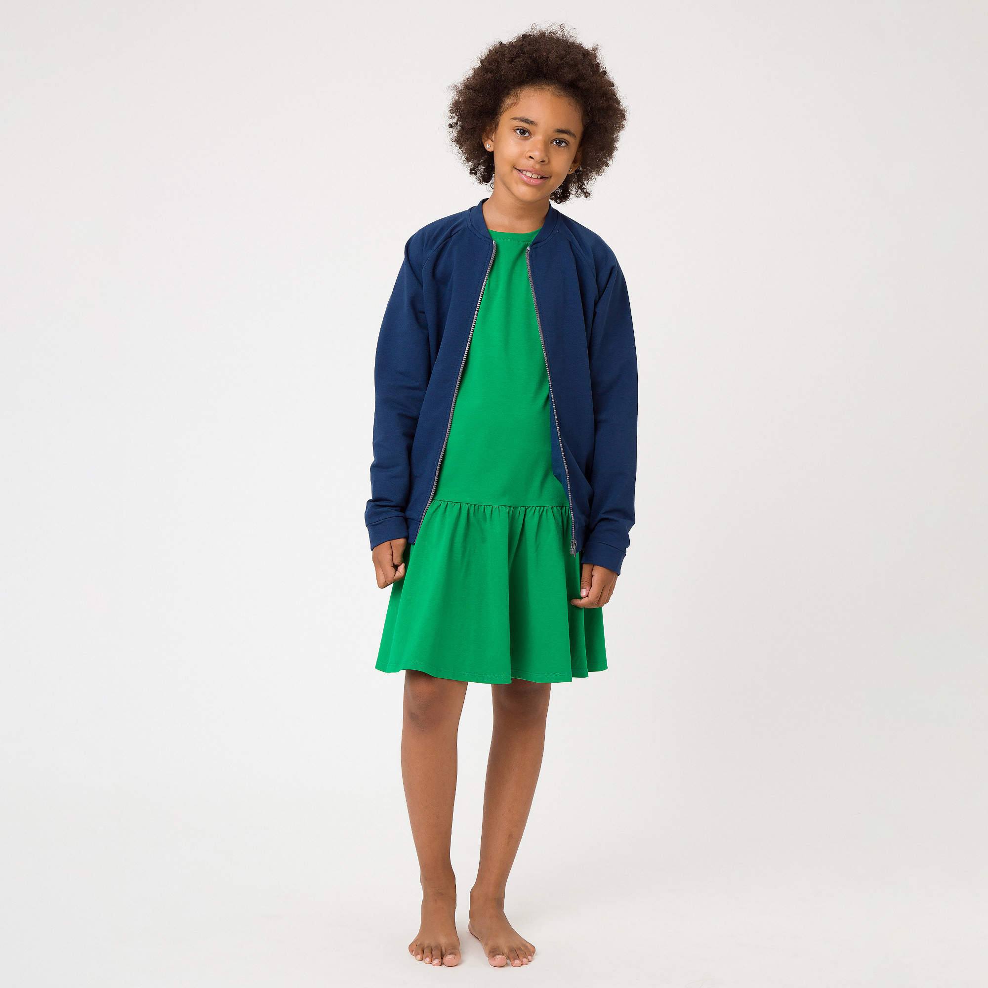 Granatowa bluza na zamek Junior