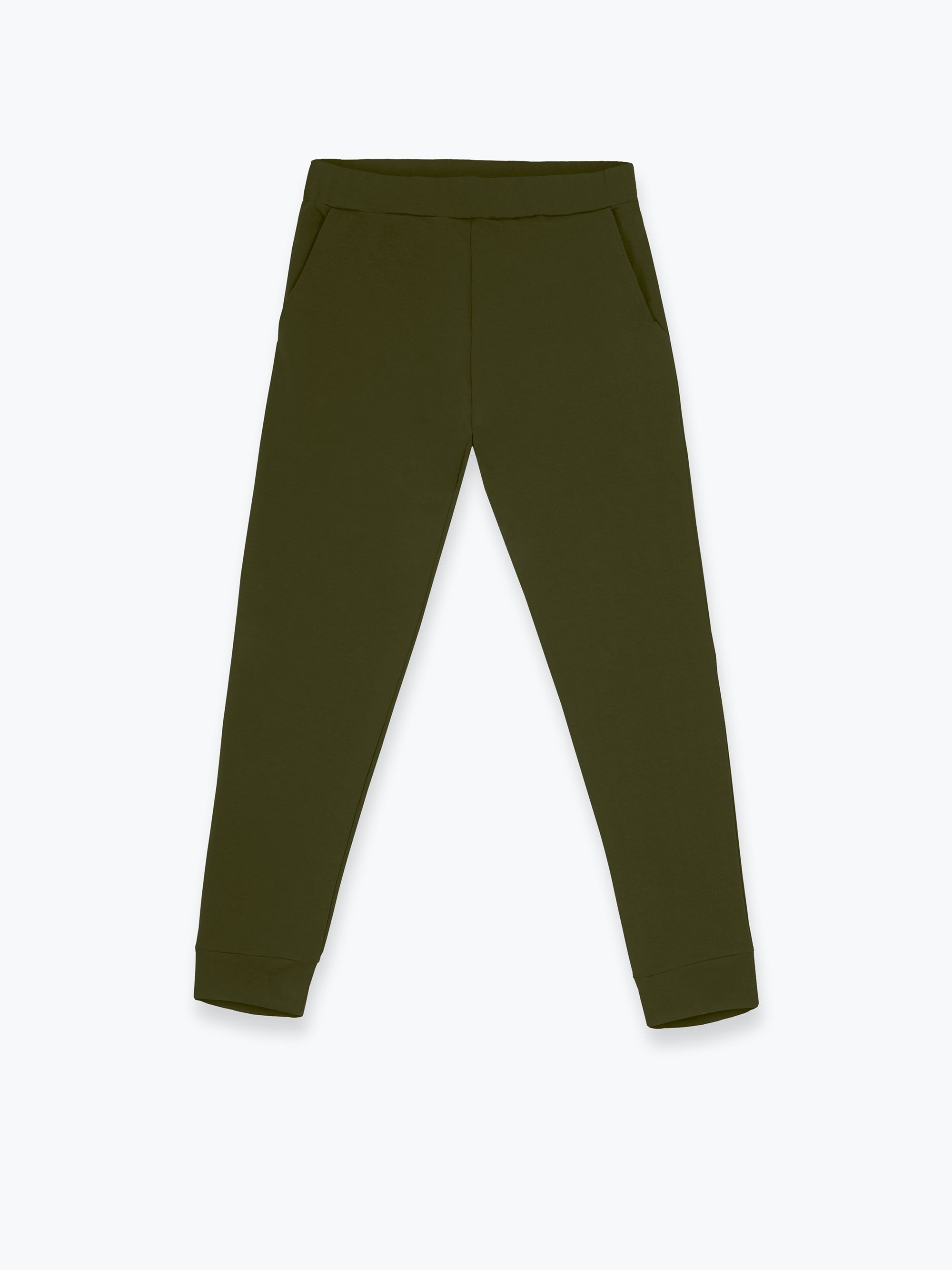 Khaki spodnie dresowe męskie