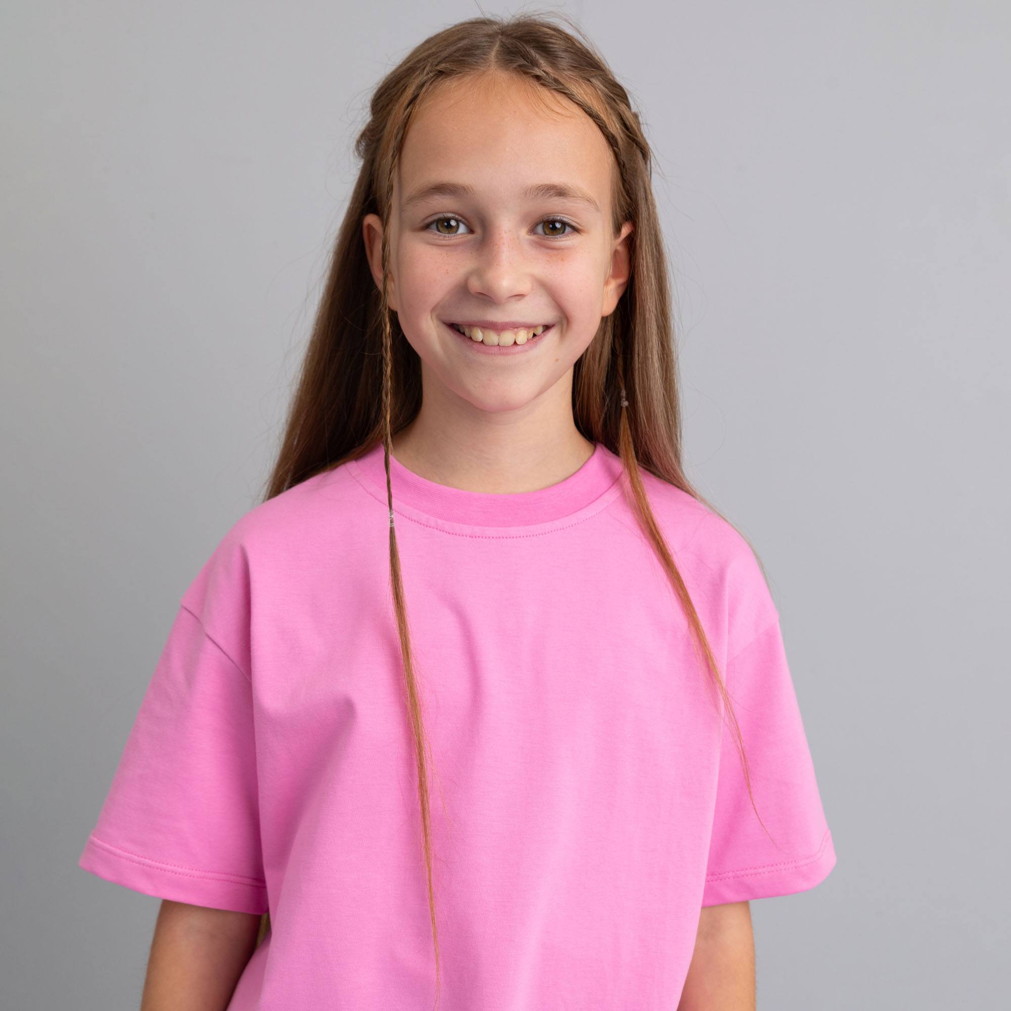 Pasteloworóżówy T-shirt oversize