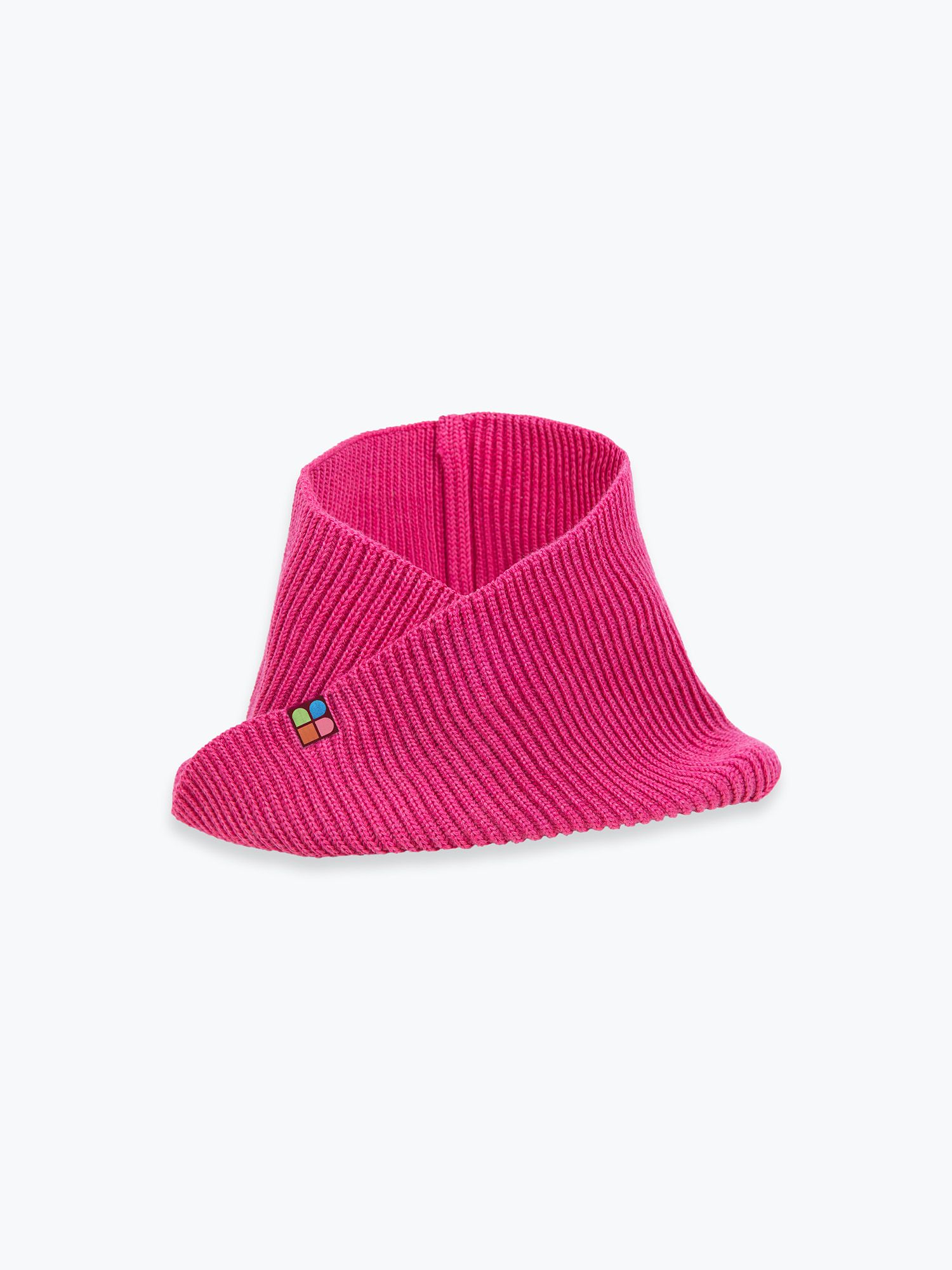 Pink merino wool neck warmer kids