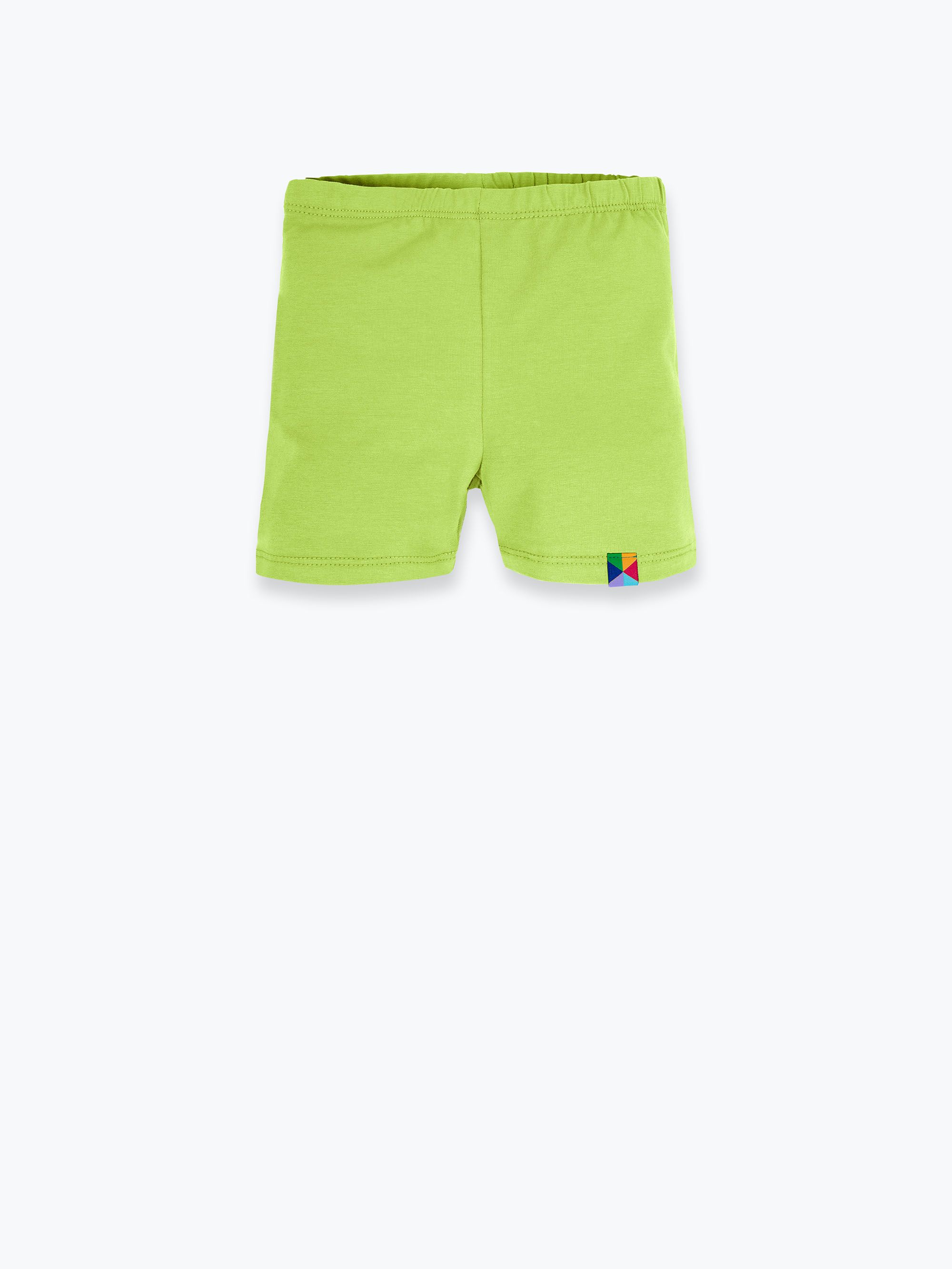 Limonkowe legginsy krótkie