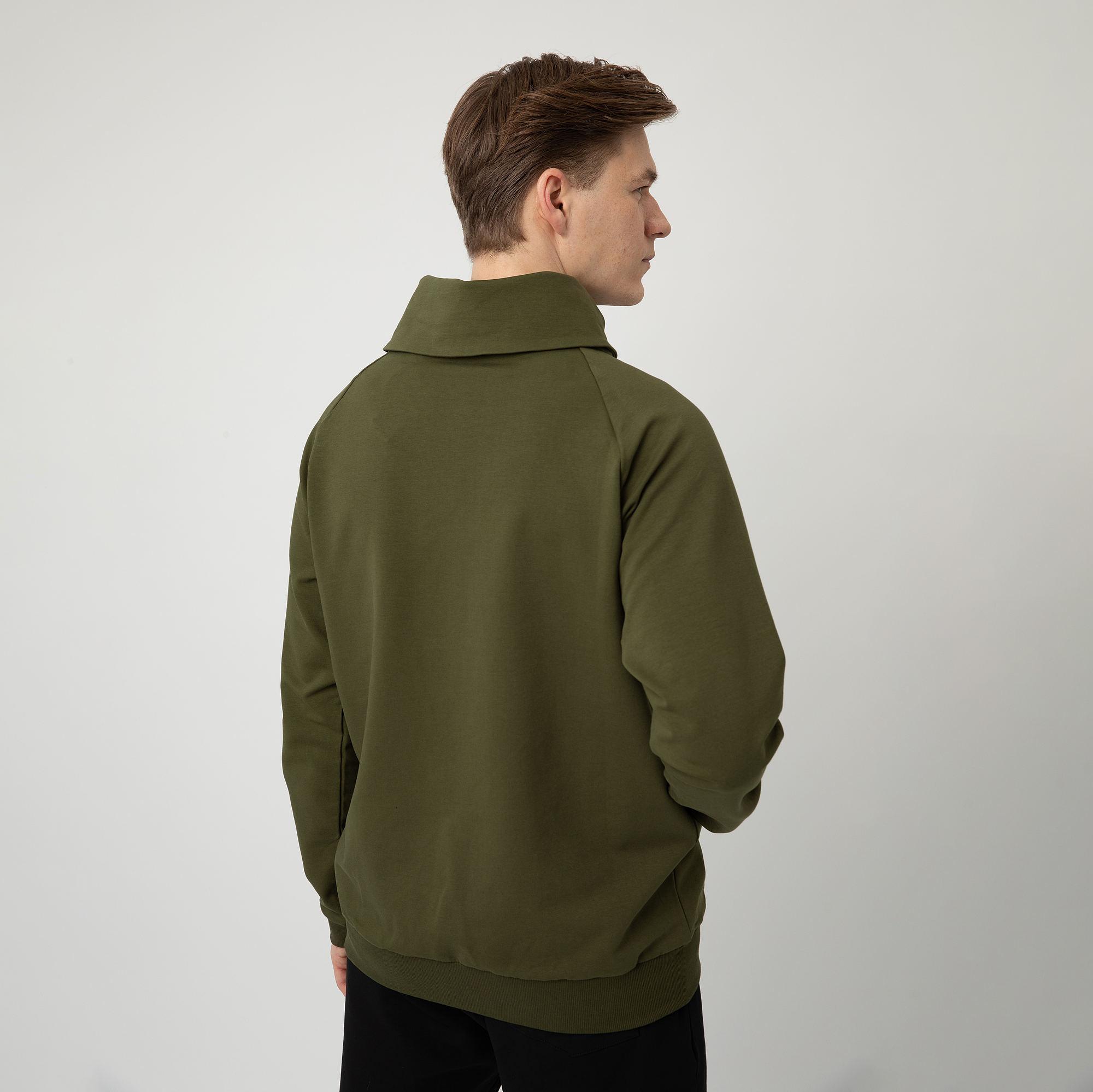 Khaki bluza z szalem męska
