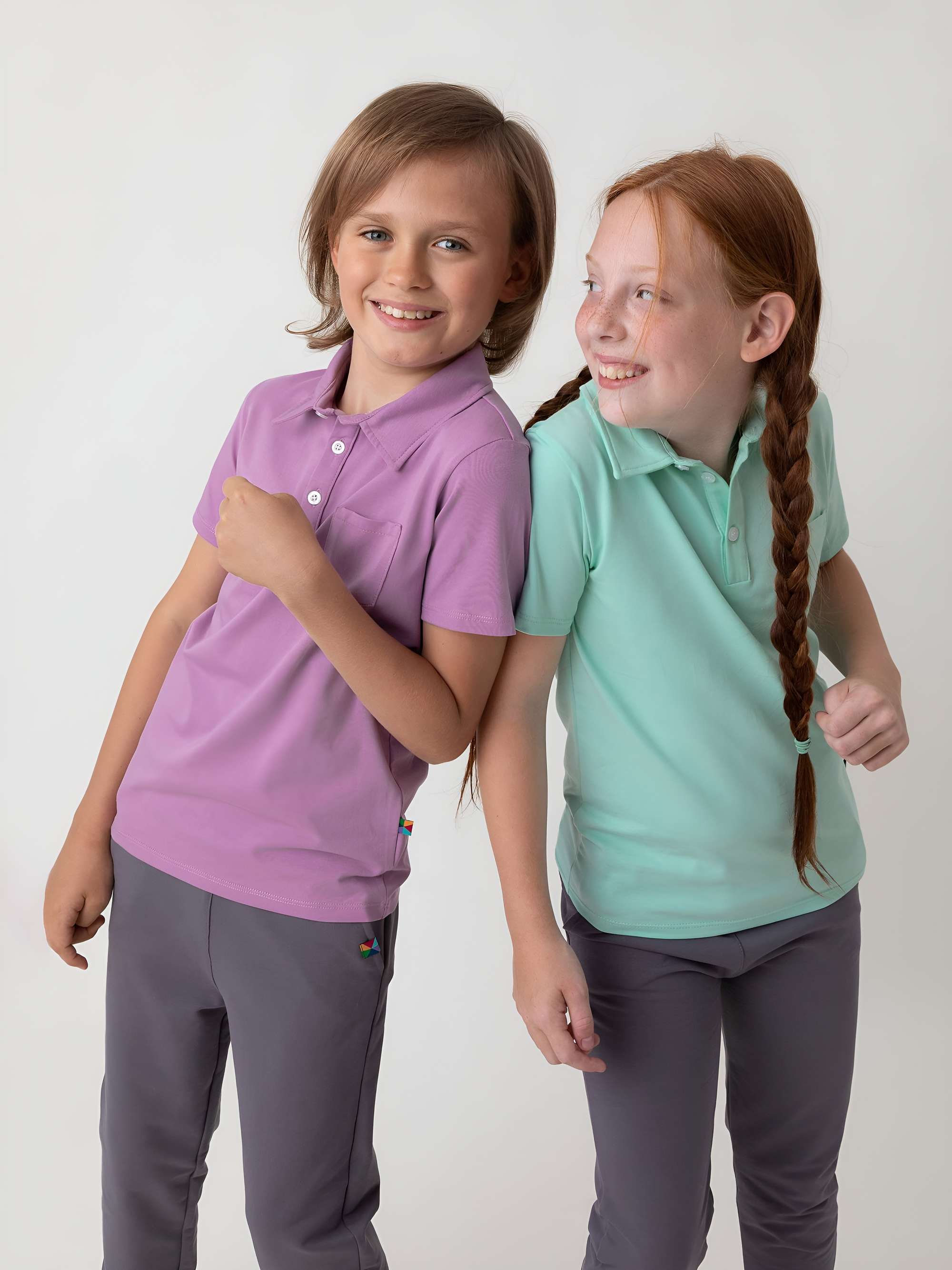 Jasnofioletowa koszulka polo
