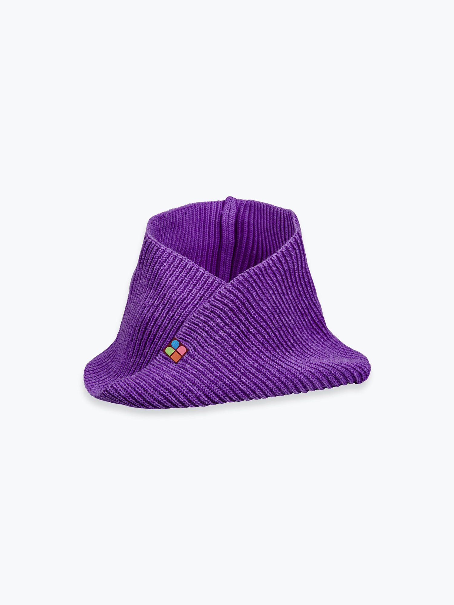 Violet merino wool neck warmer kids
