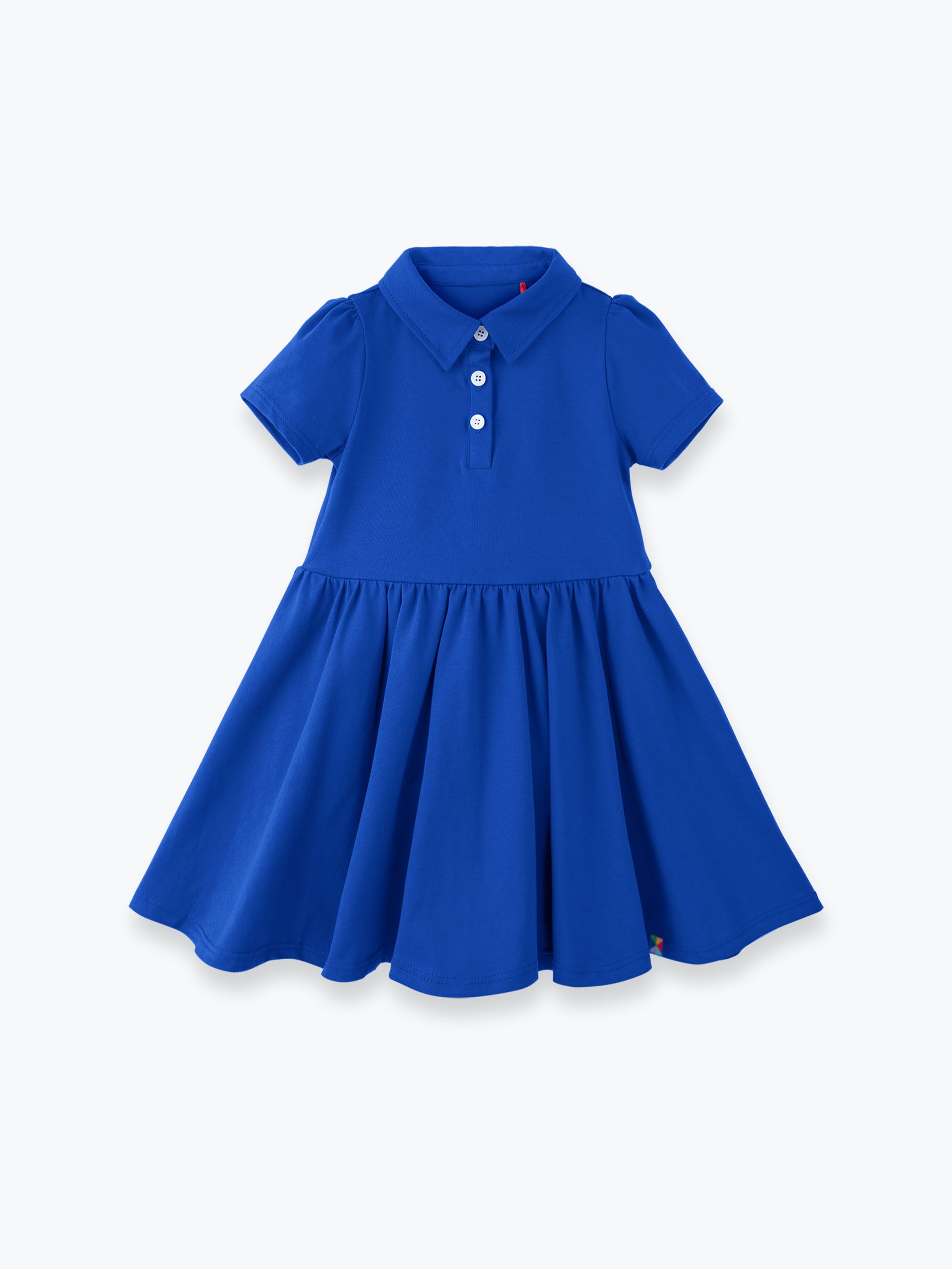 Niebieska sukienka polo