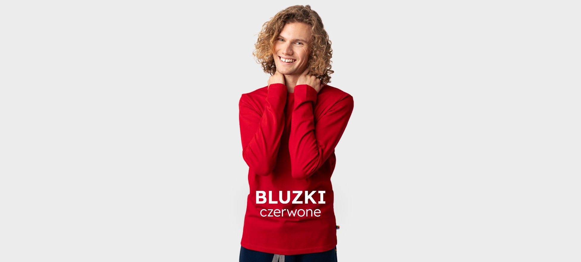 czerwony bluzka
