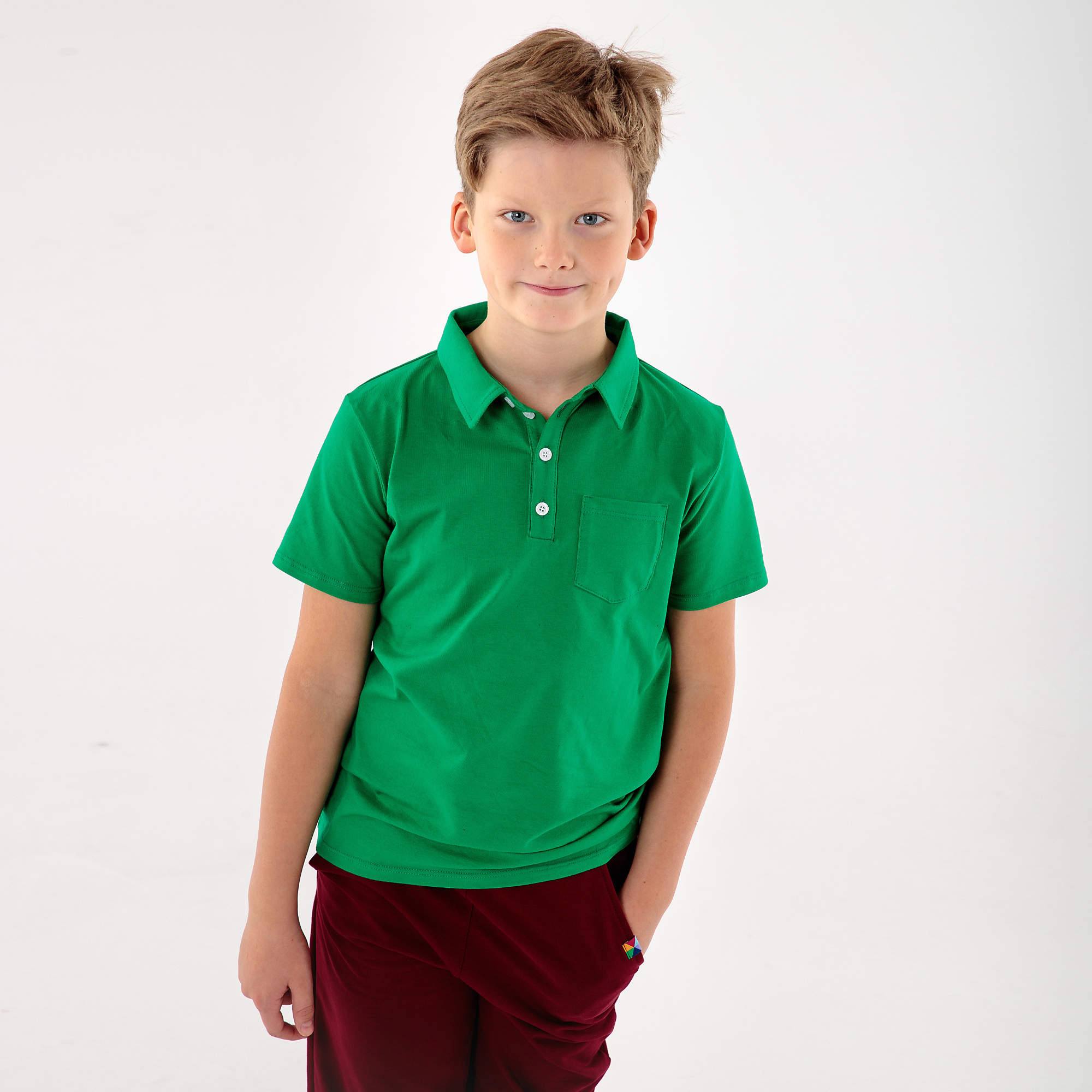 Zielona koszulka polo Junior