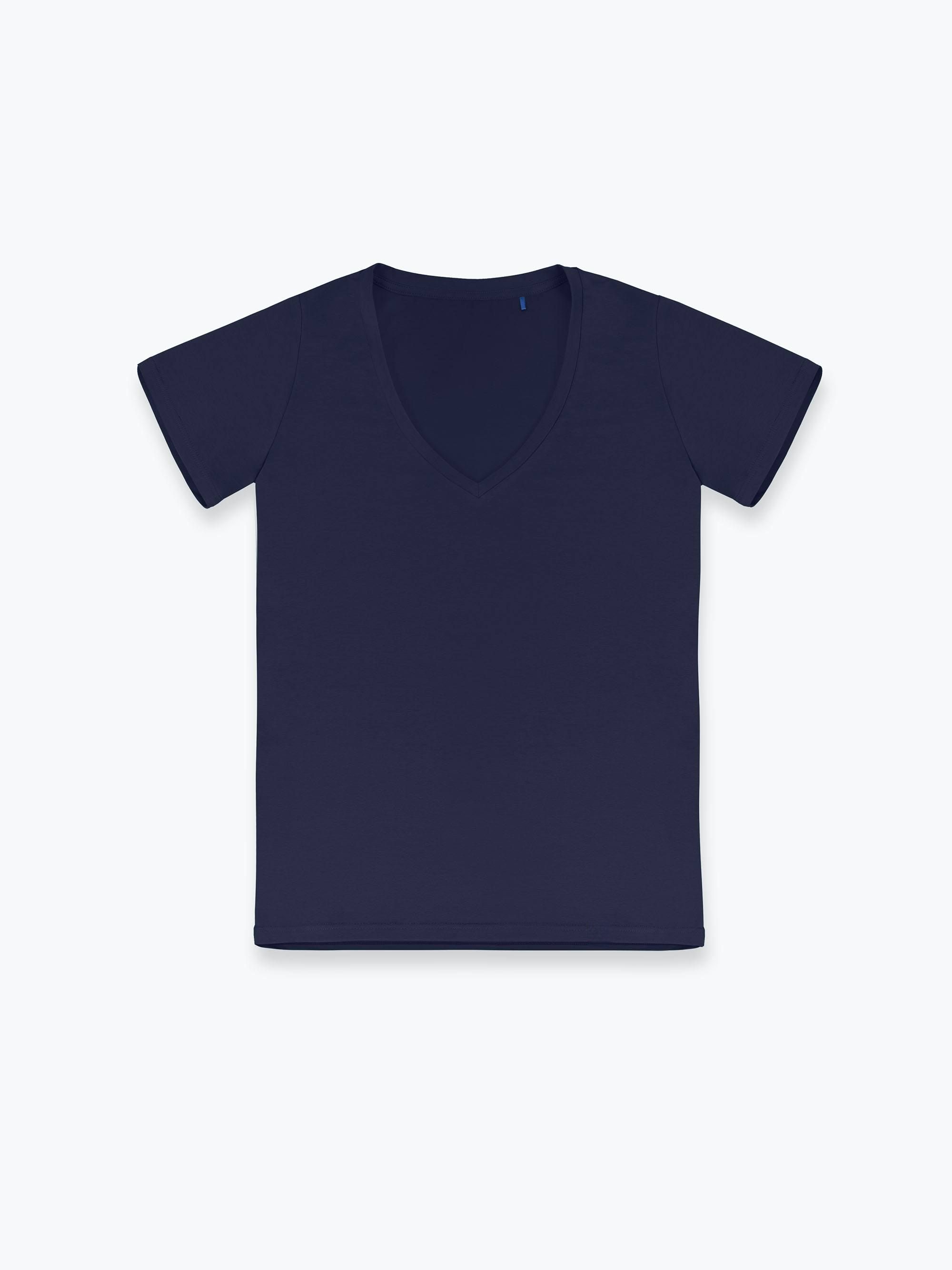 Granatowy T-shirt damski