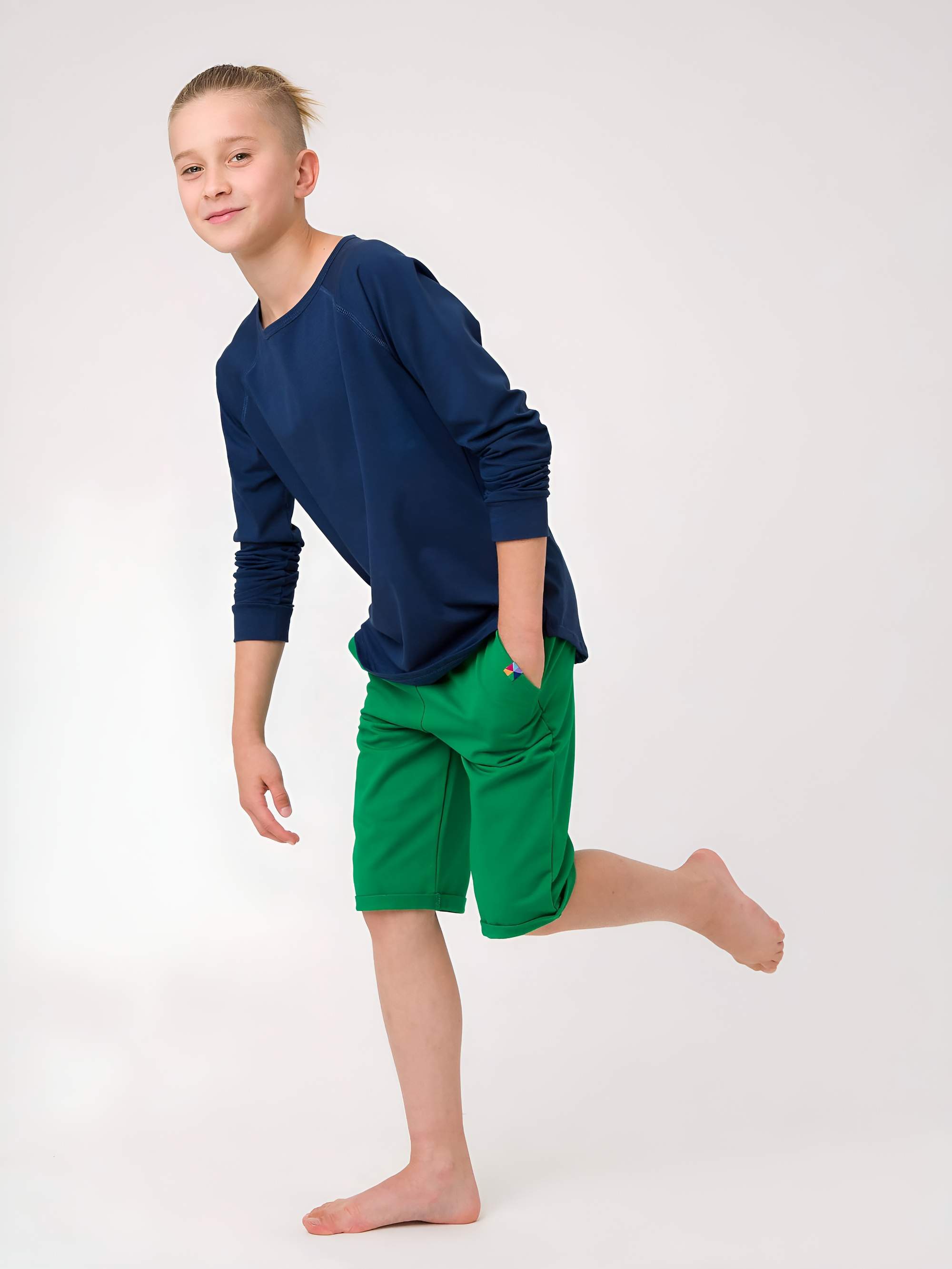 Zielone spodenki Junior