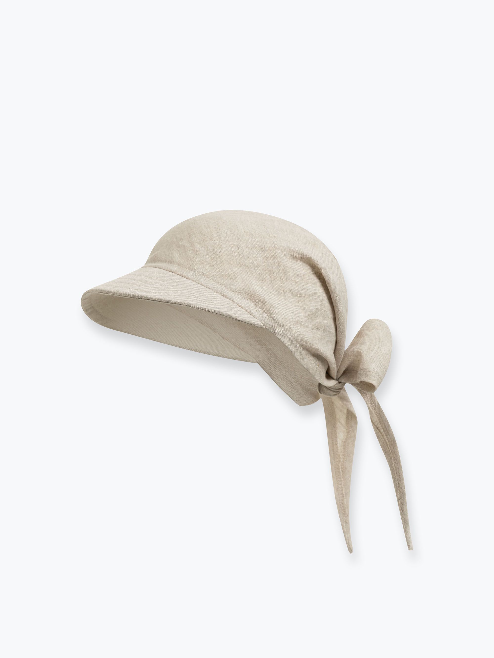 Beżowa bandana lniana