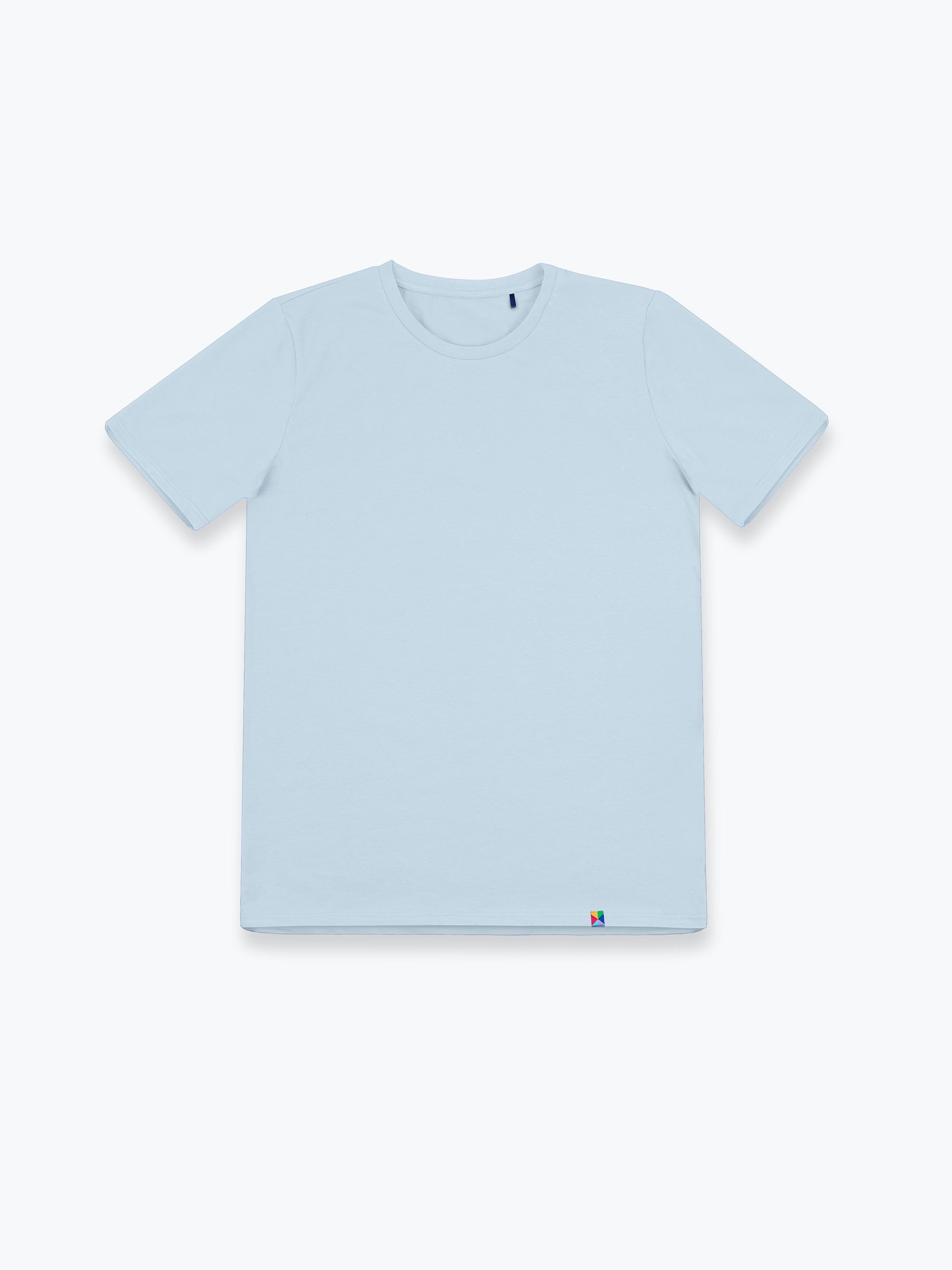 Jasnoniebieski T-shirt męski