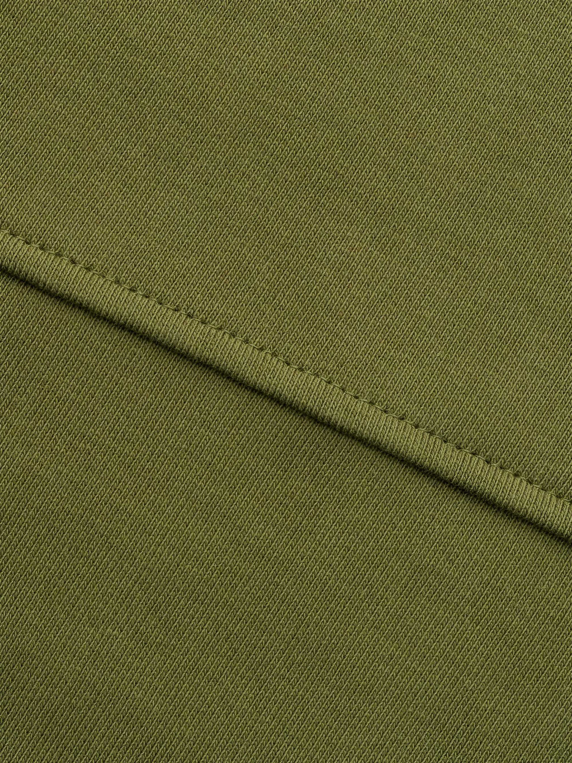 Khaki bluza przez głowę męska
