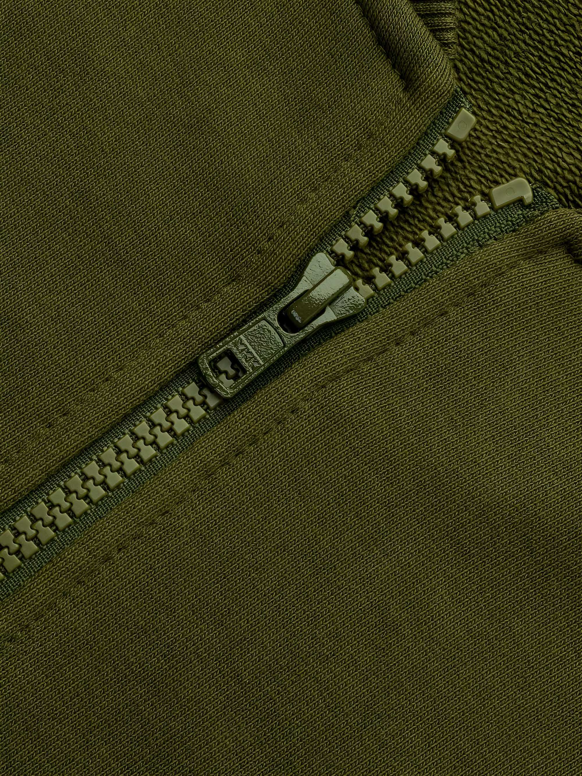 Khaki bluza na zamek męska