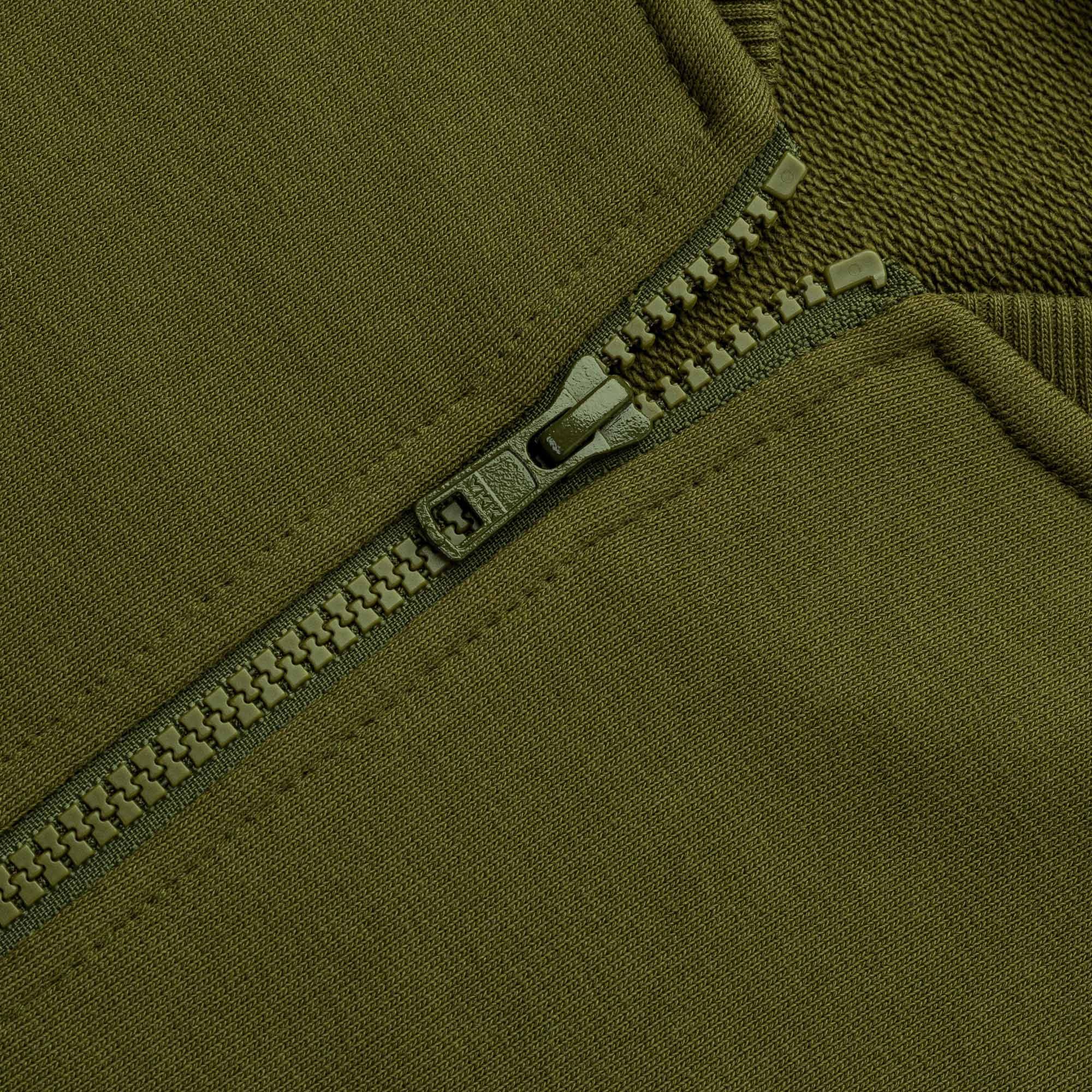 Khaki bluza na zamek męska
