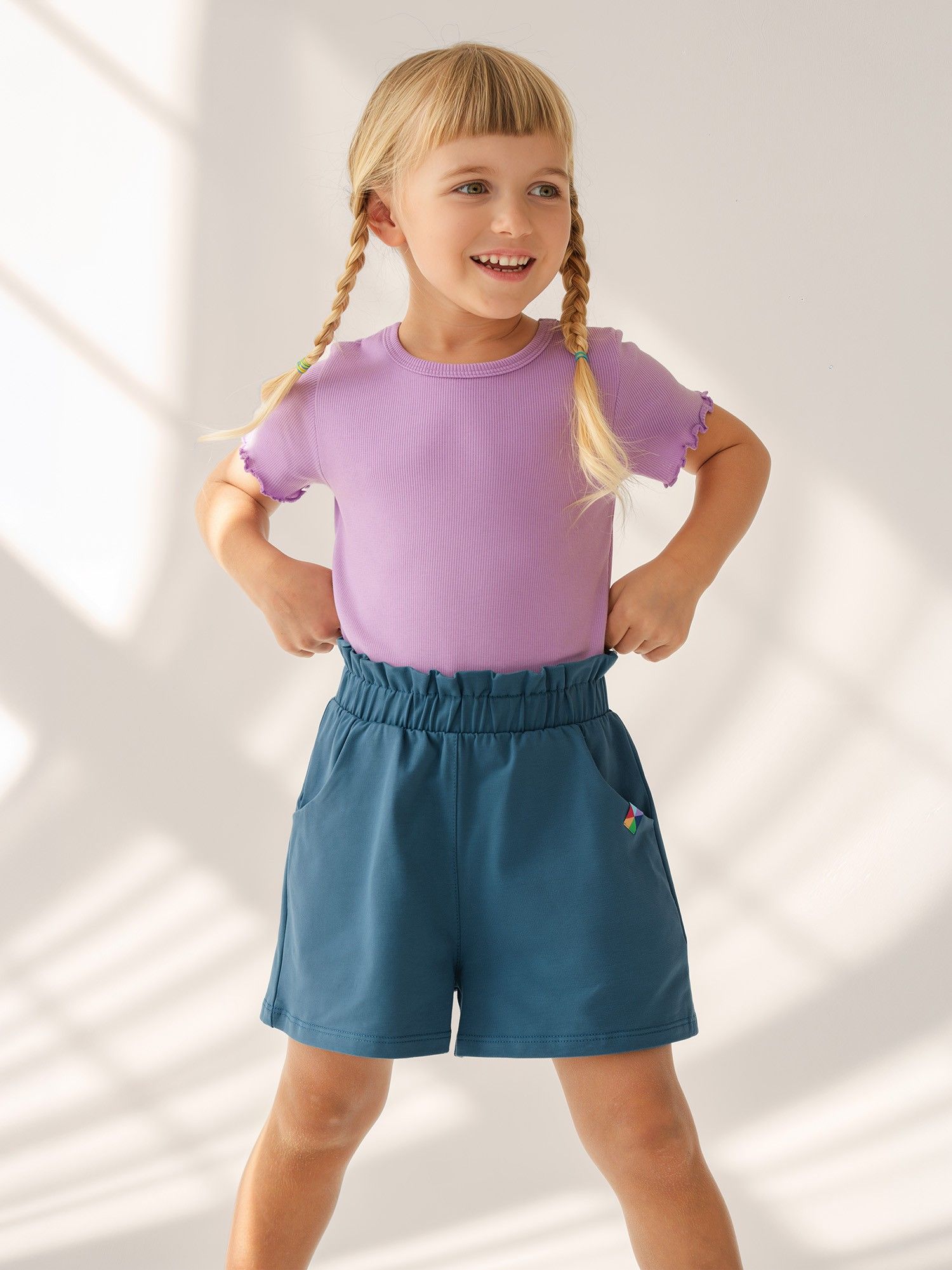 Dark blue Loose cut shorts Junior