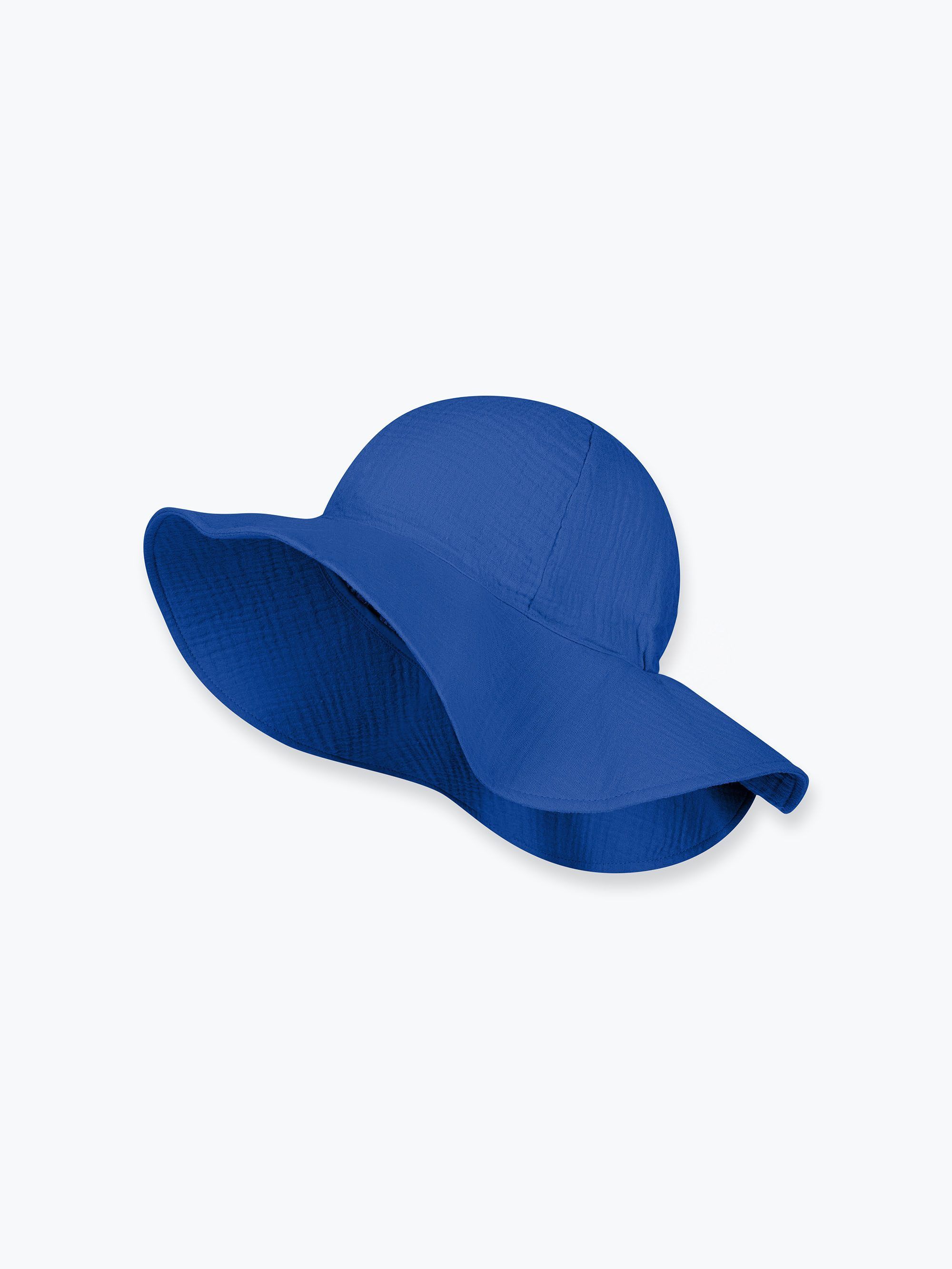 Cornflower Muslin brimmed hat Women
