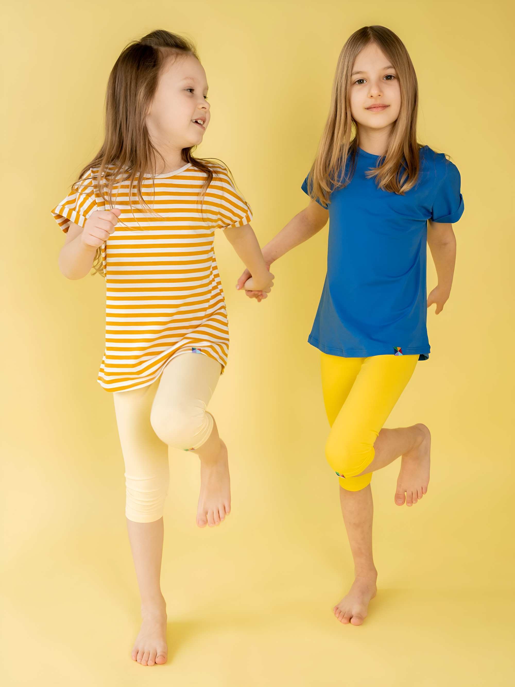 Żółte legginsy 3/4
