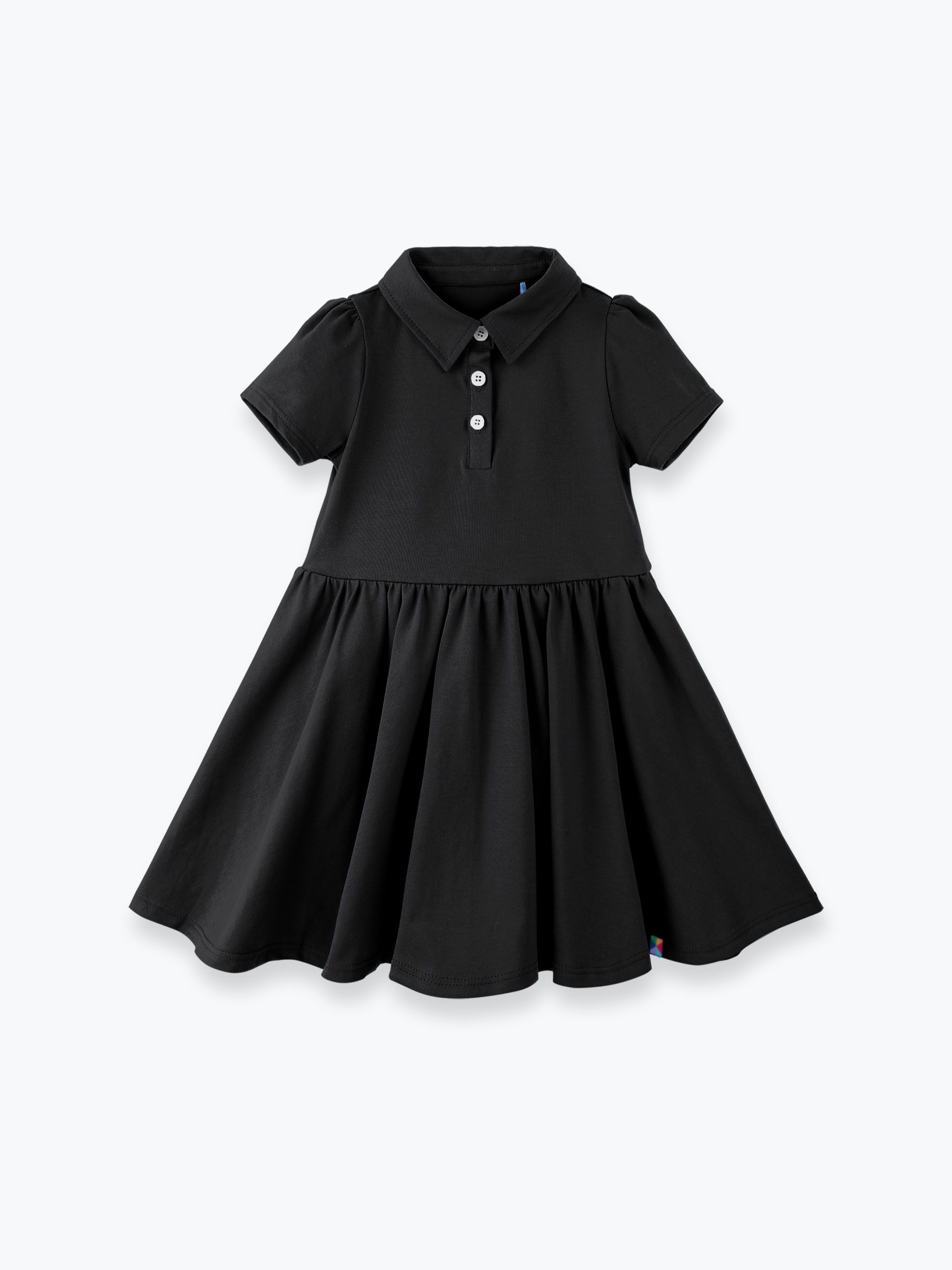 Czarna sukienka polo