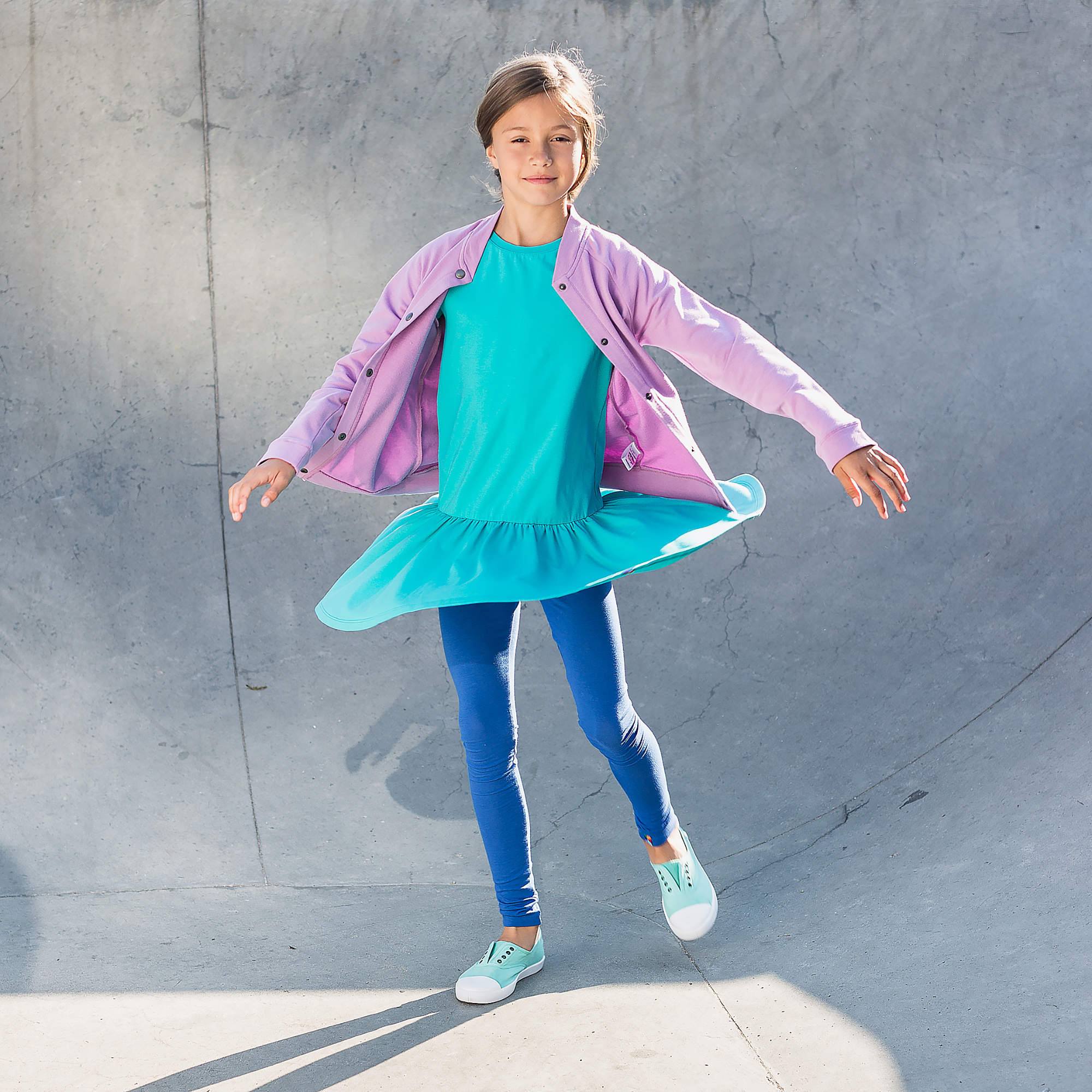 Jasnofioletowa bluza bomber