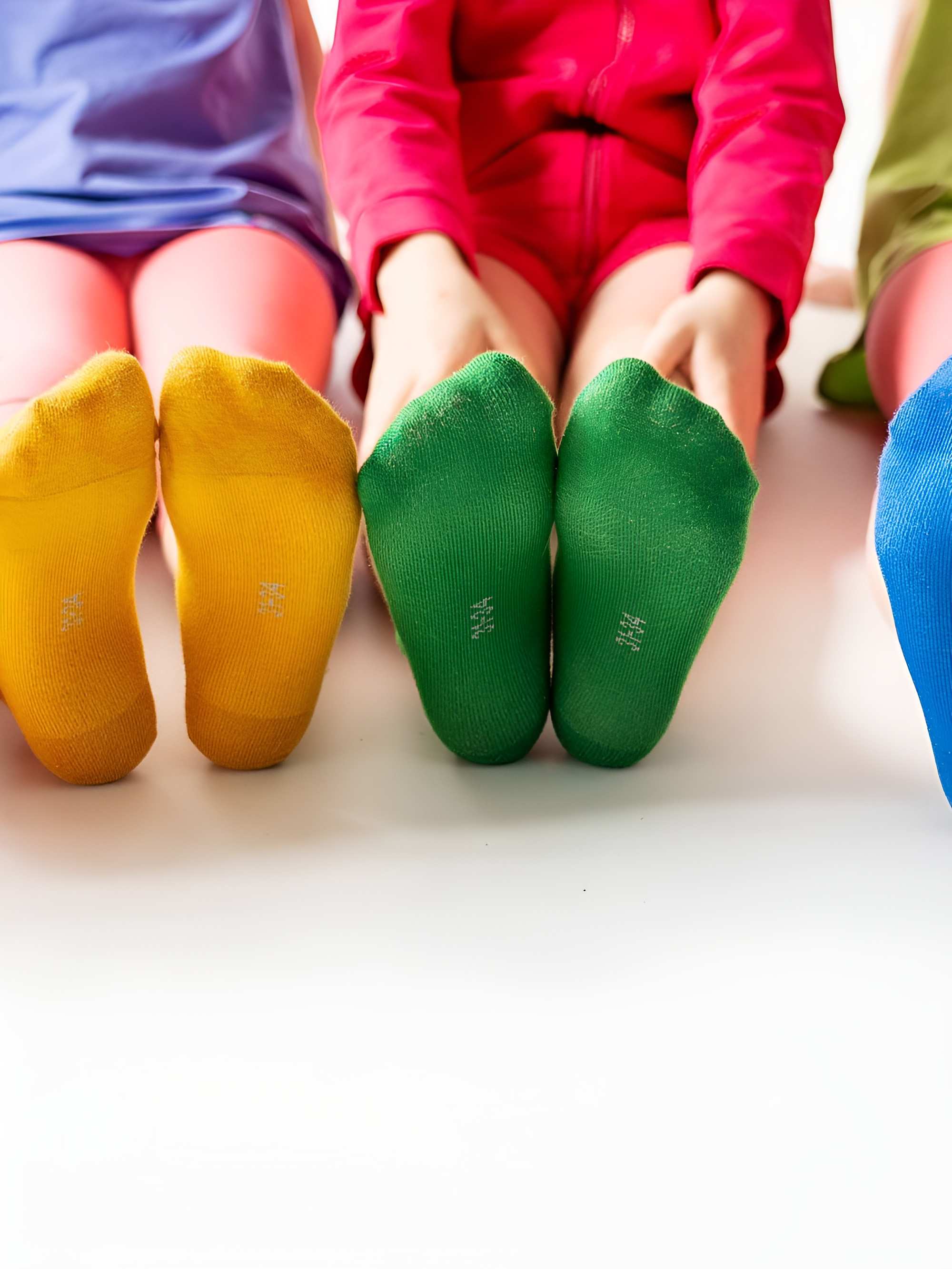 White ankle socks set 6-pack kids
