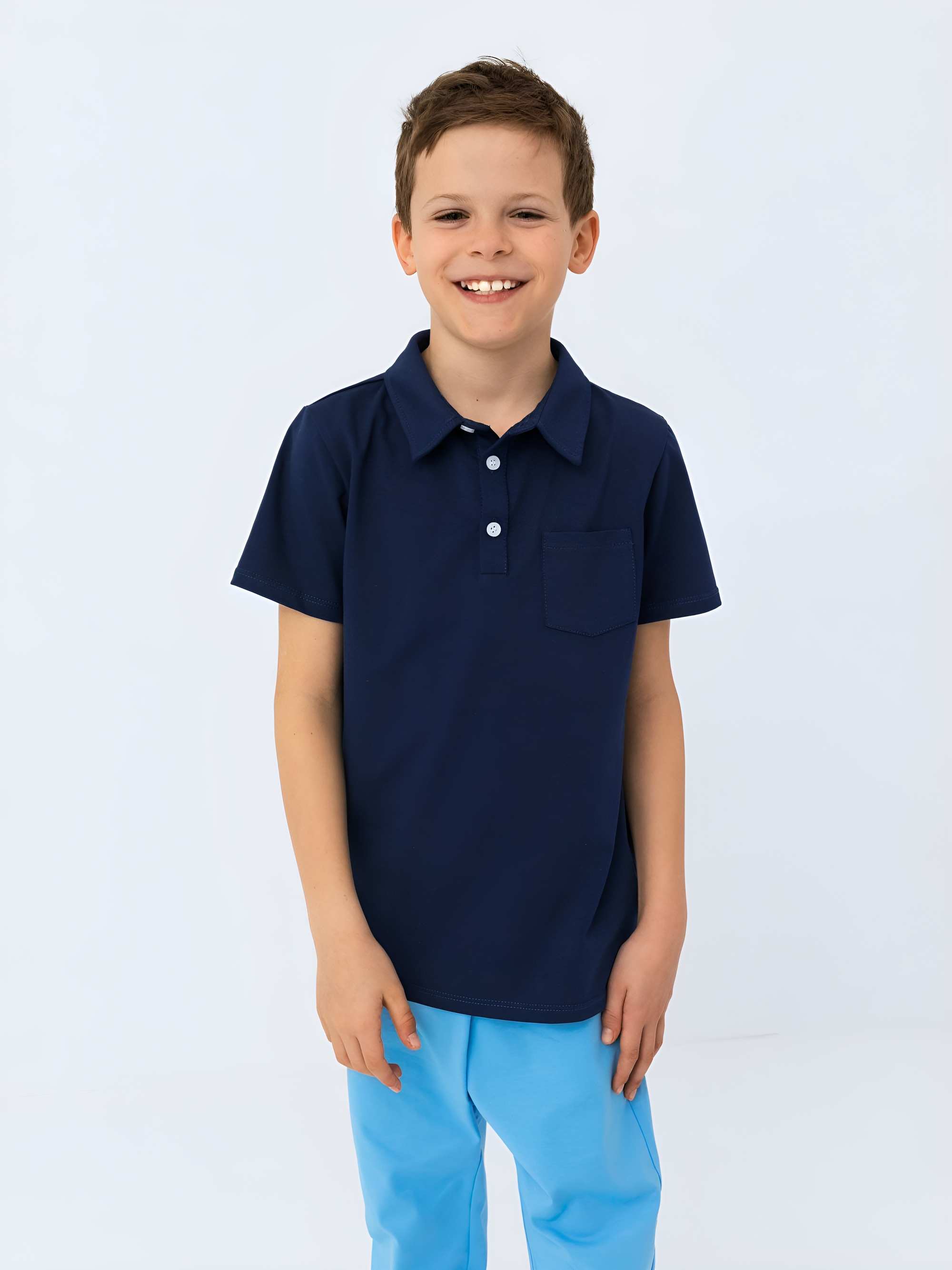 Granatowa koszulka polo