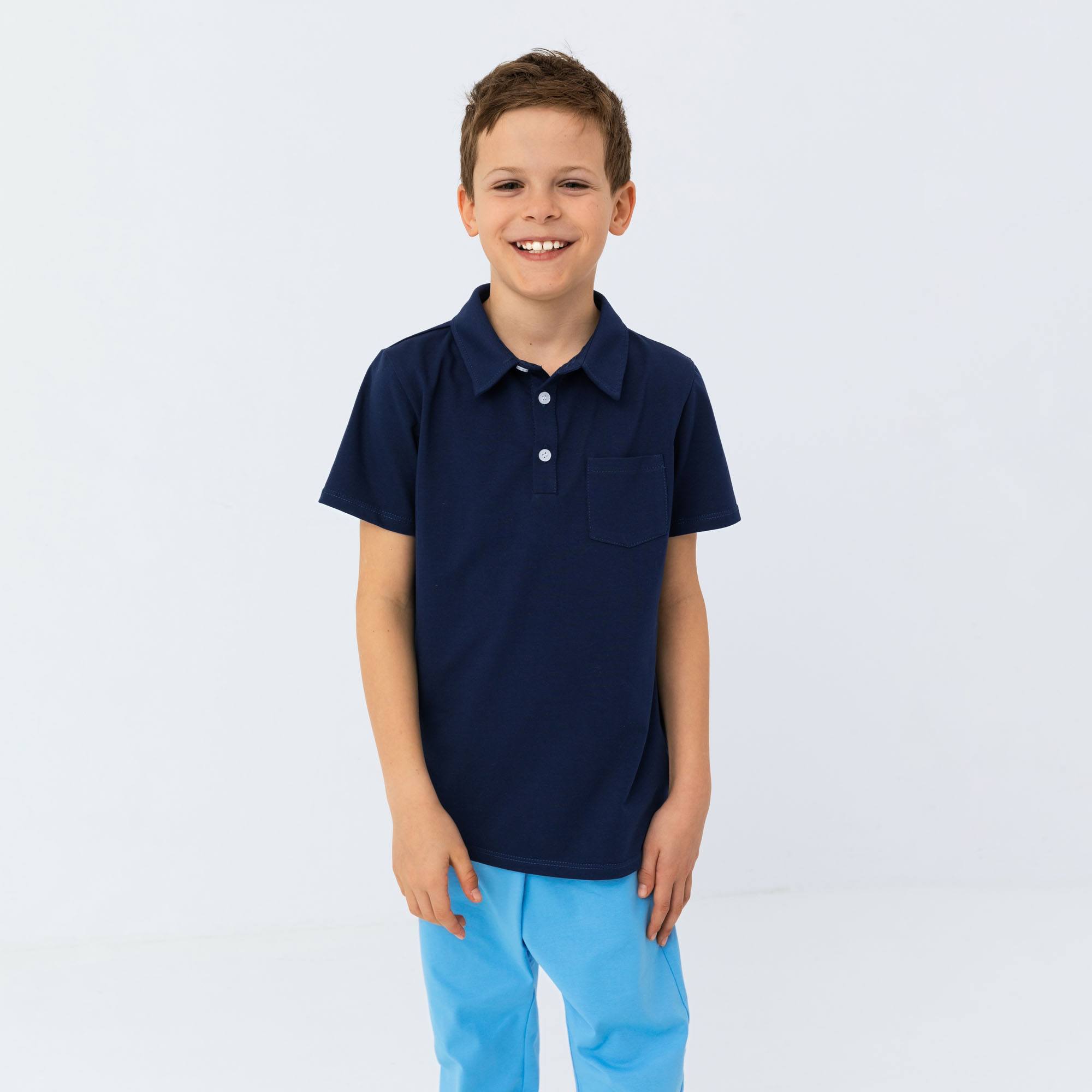 Granatowa koszulka polo