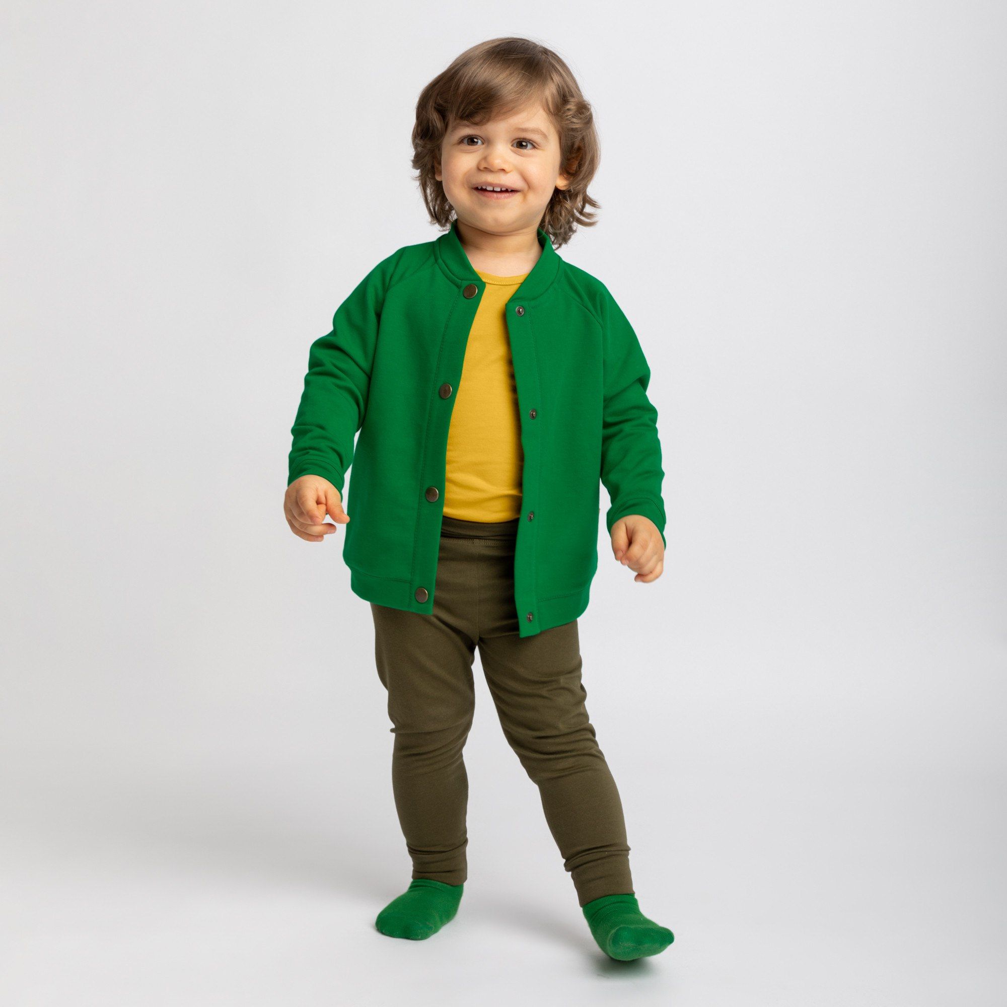 Zielona bluza bomber