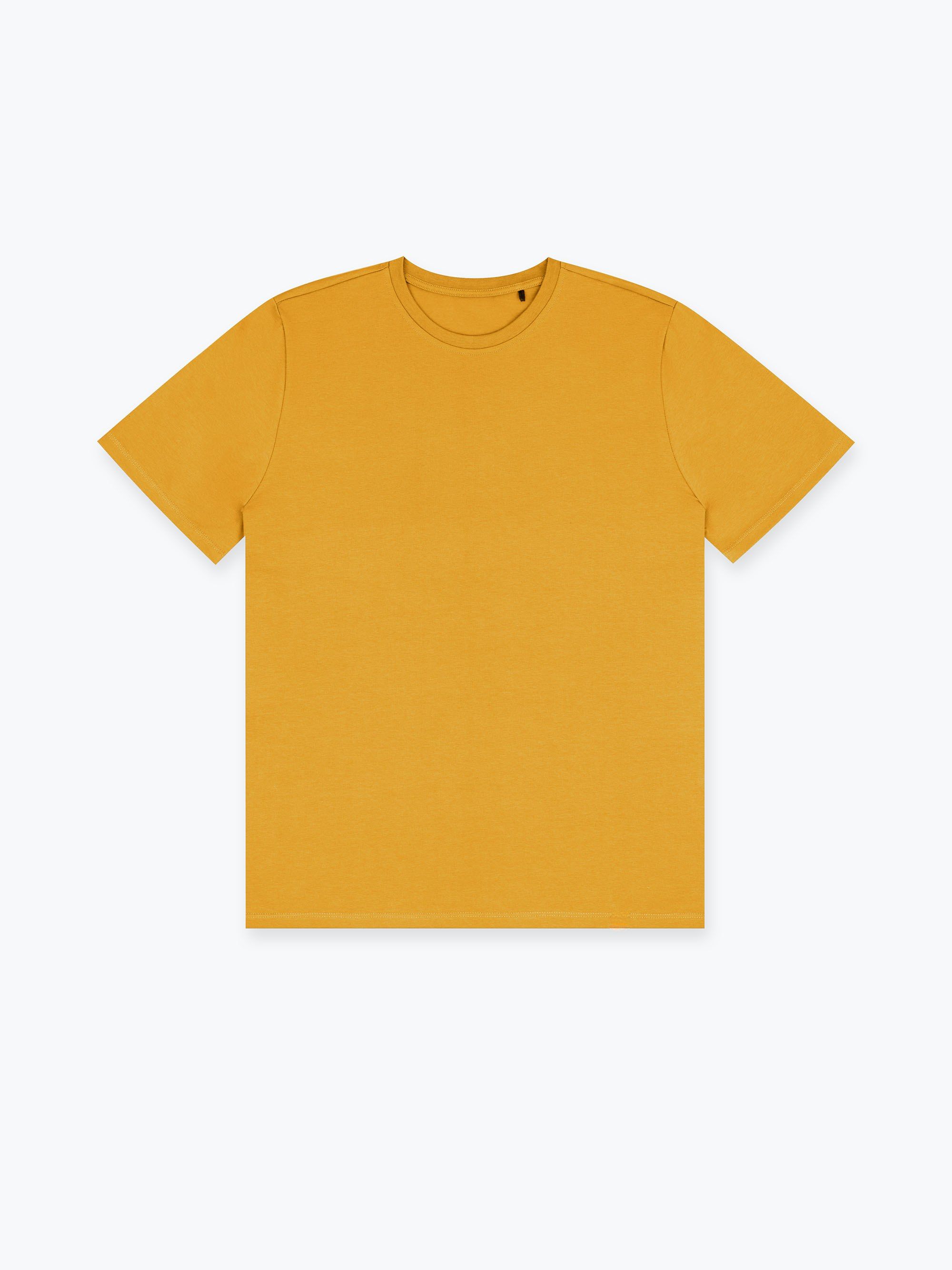 Mustard ribbed T-shirt Men