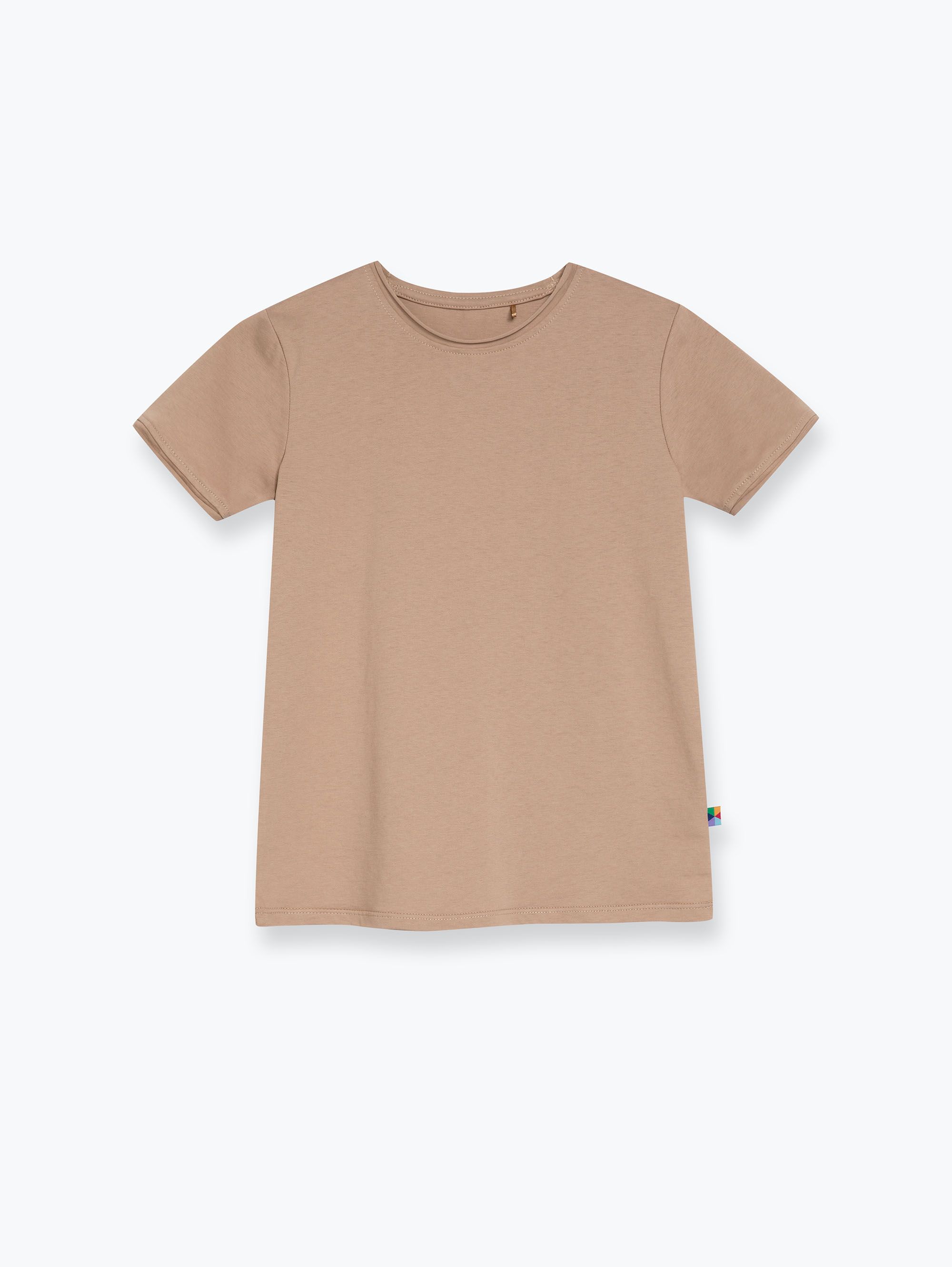 Mocha mousse T-shirt z cienkiej dzianiny