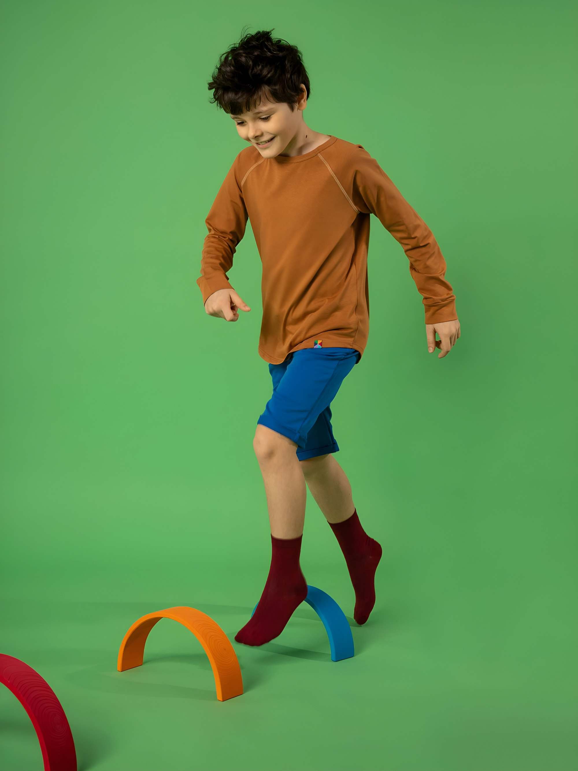 Burgundy socks