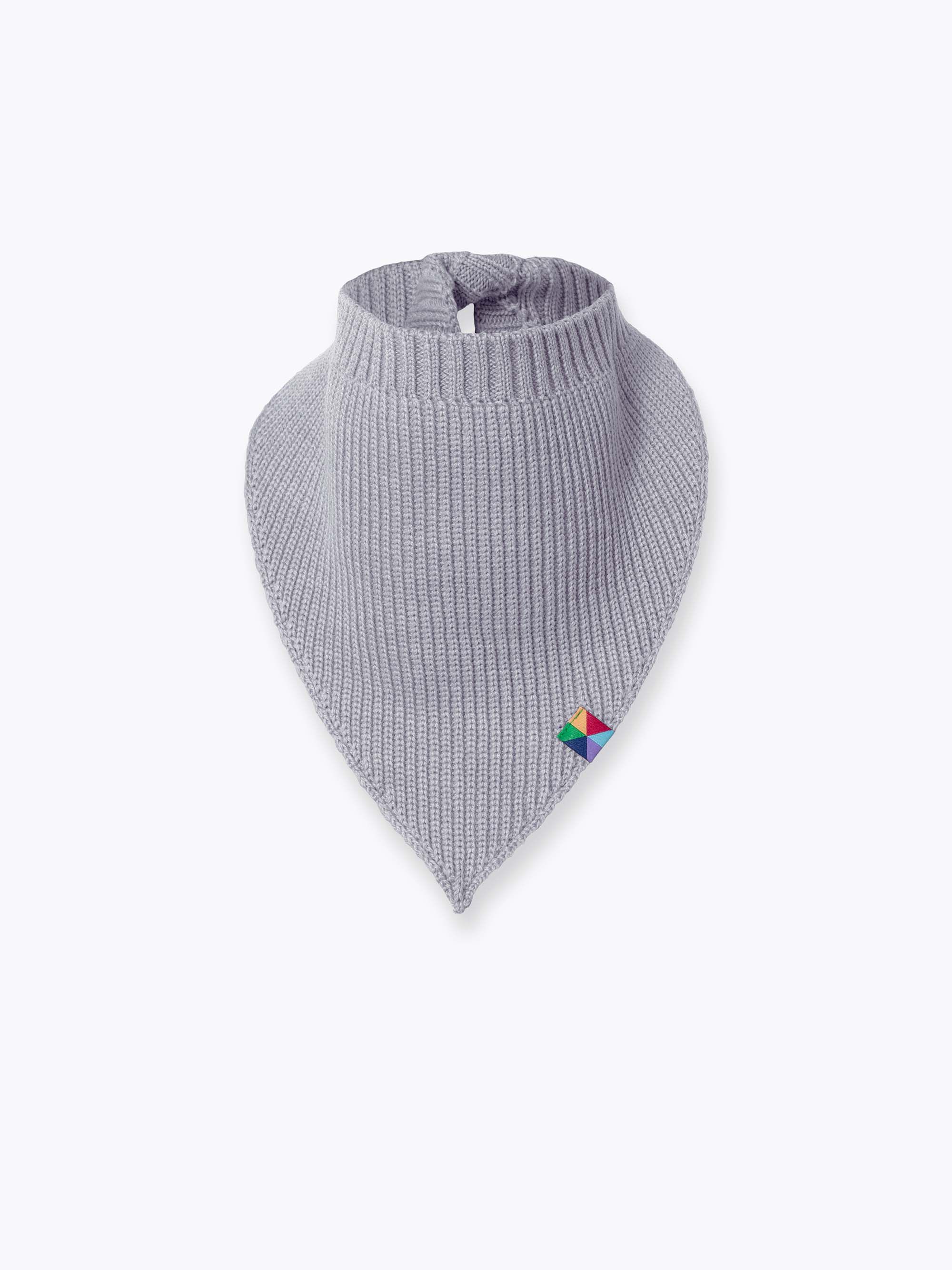 Szara chustka merino z wiązaniem niemowlęca