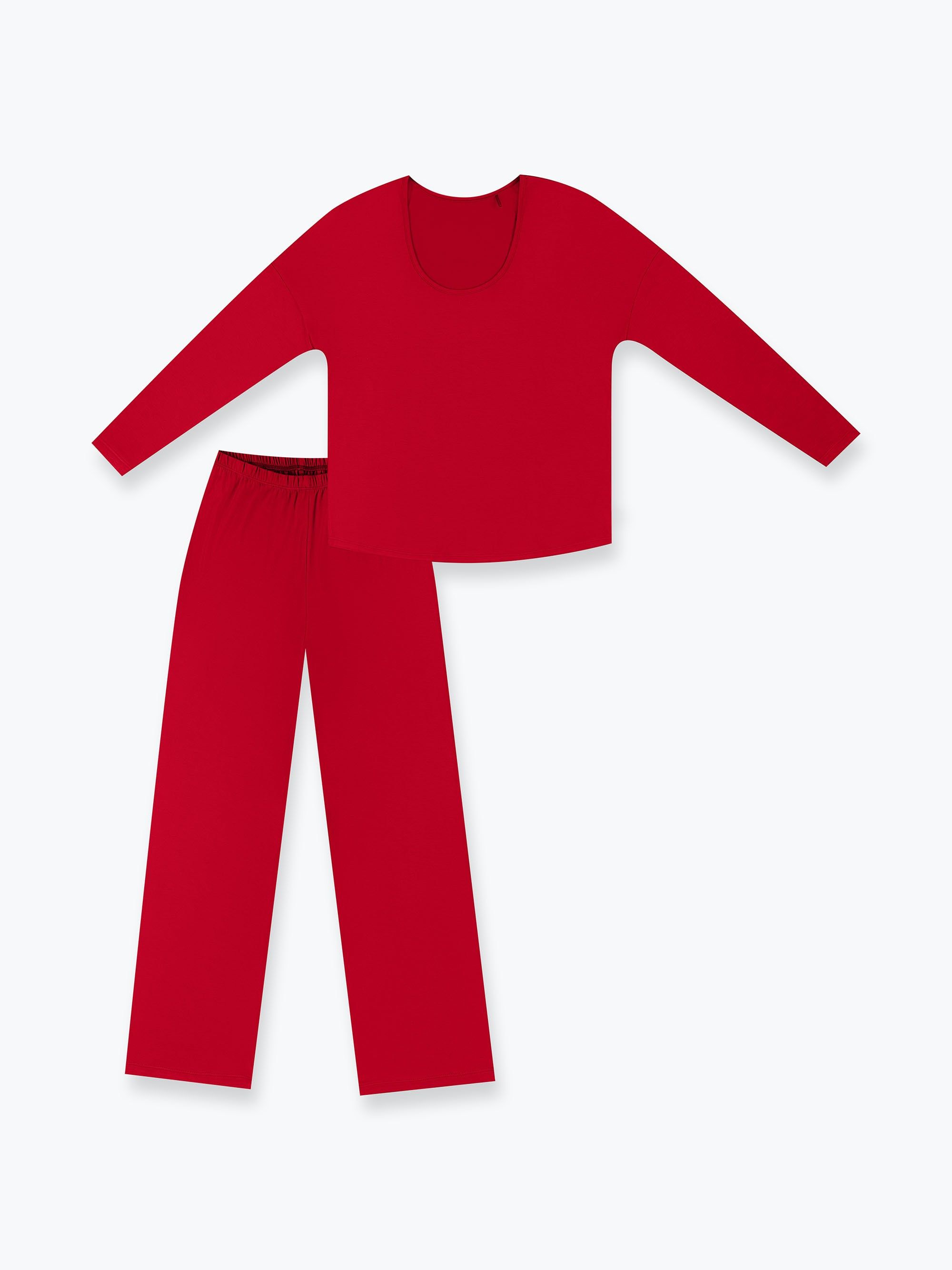 Red pajama gift set Women