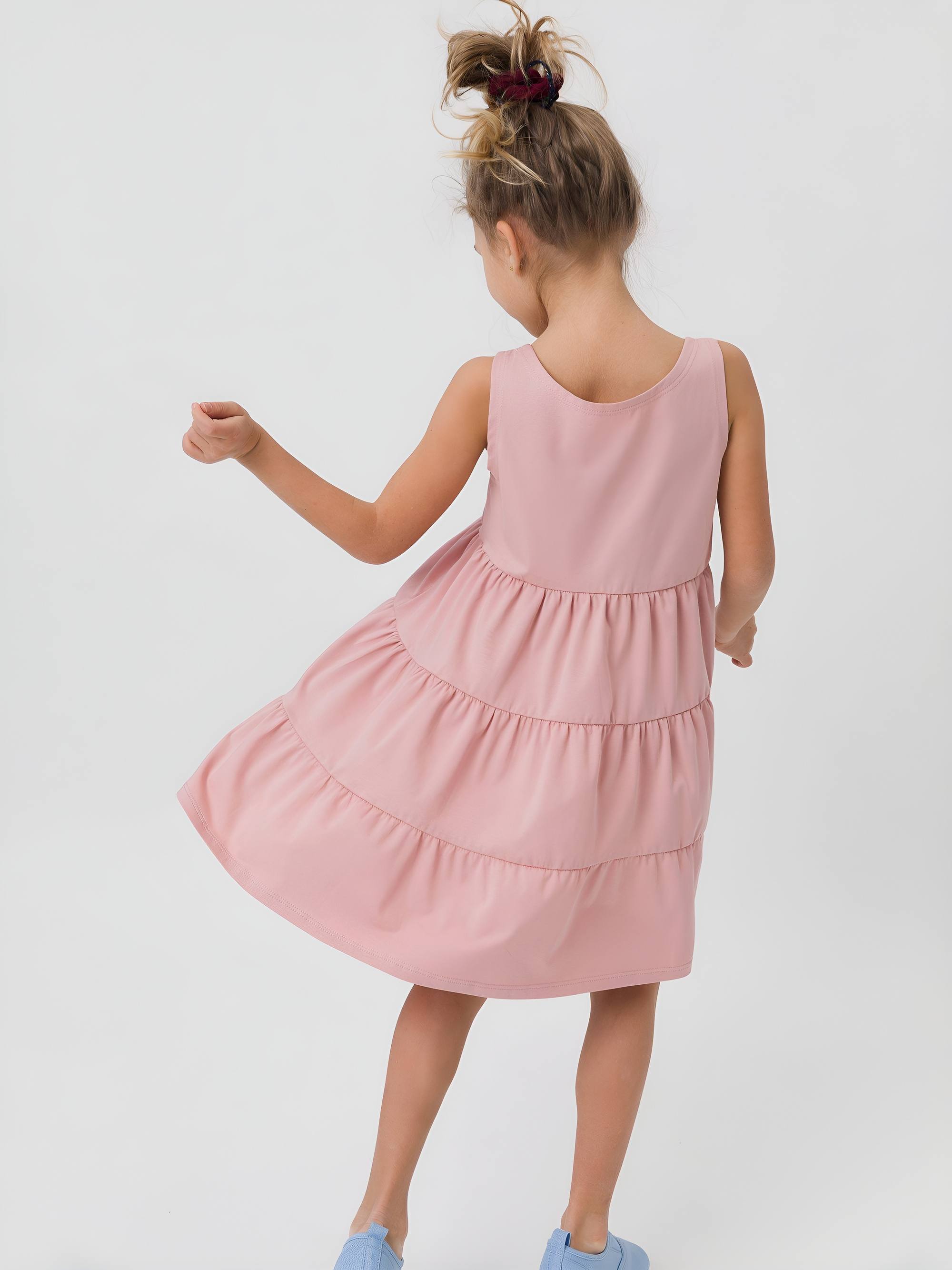 Powder pink sleeveless dress