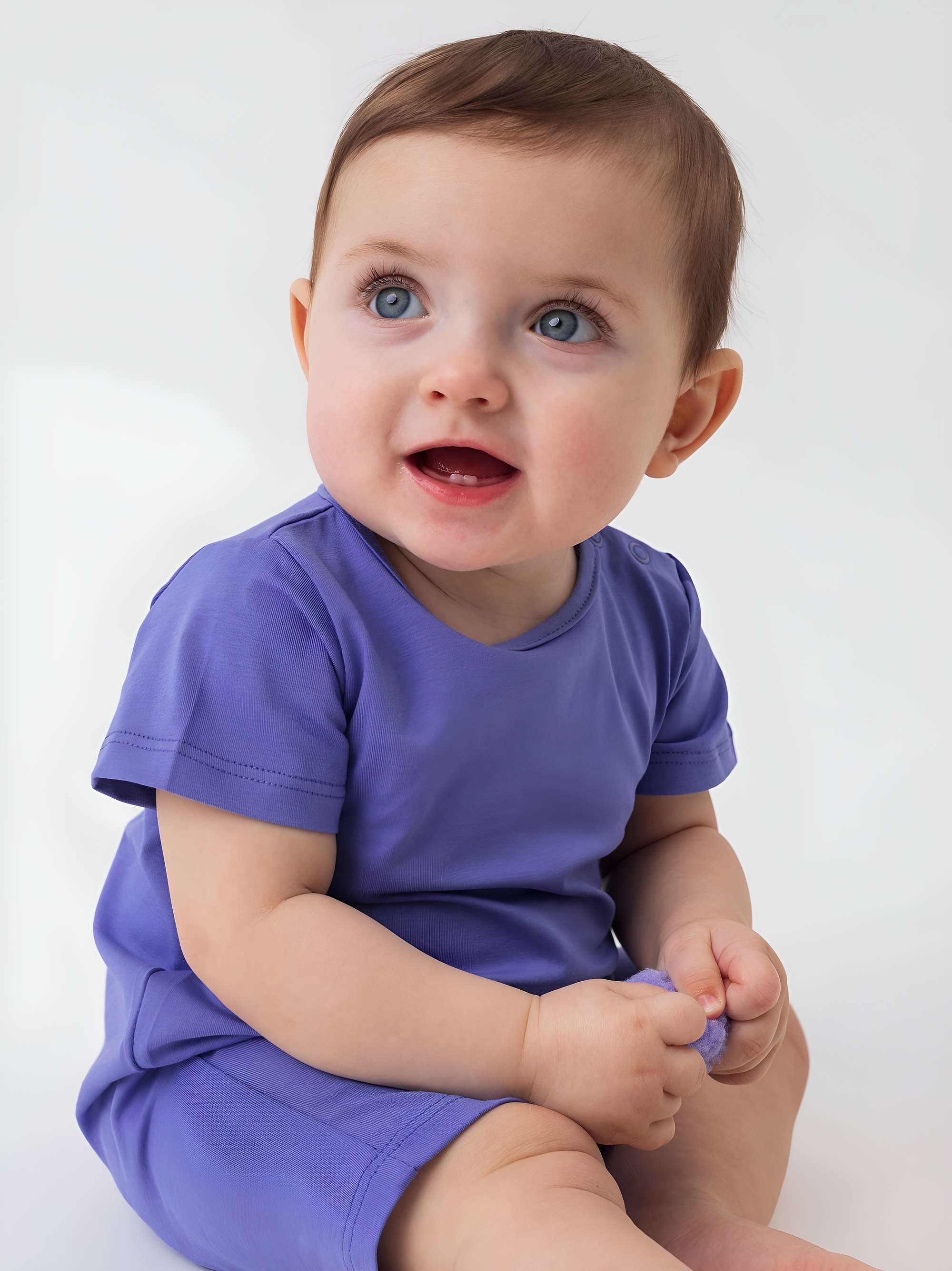 Very peri short sleeve romper