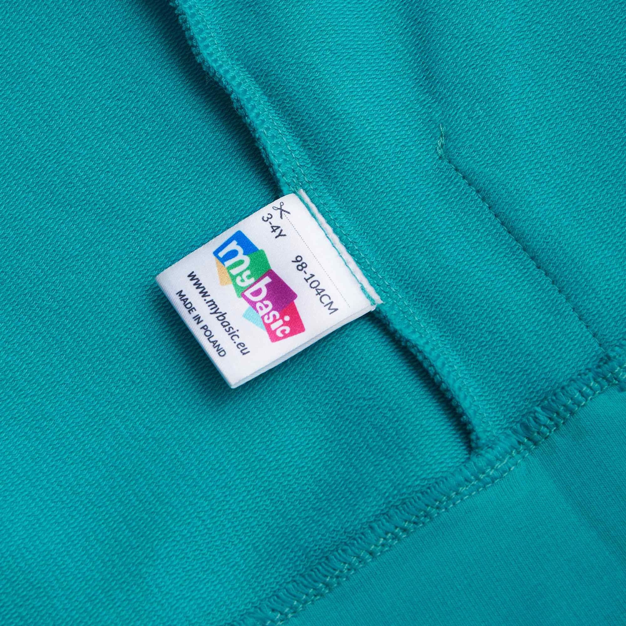 Turkusowa bluza z kapturem