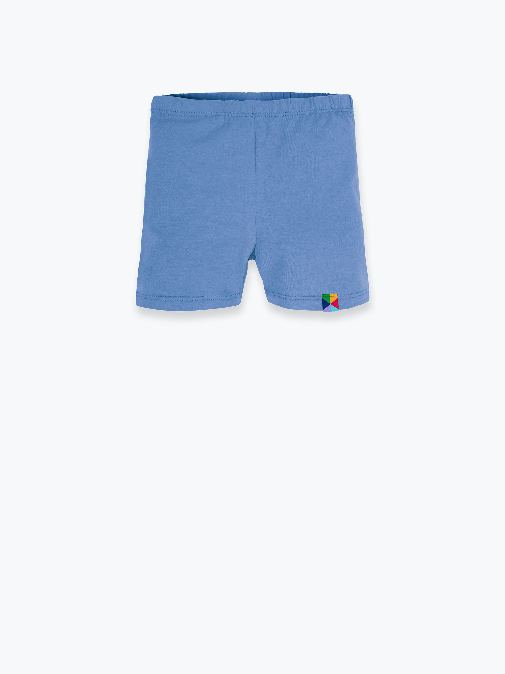 Błękitne legginsy krótkie